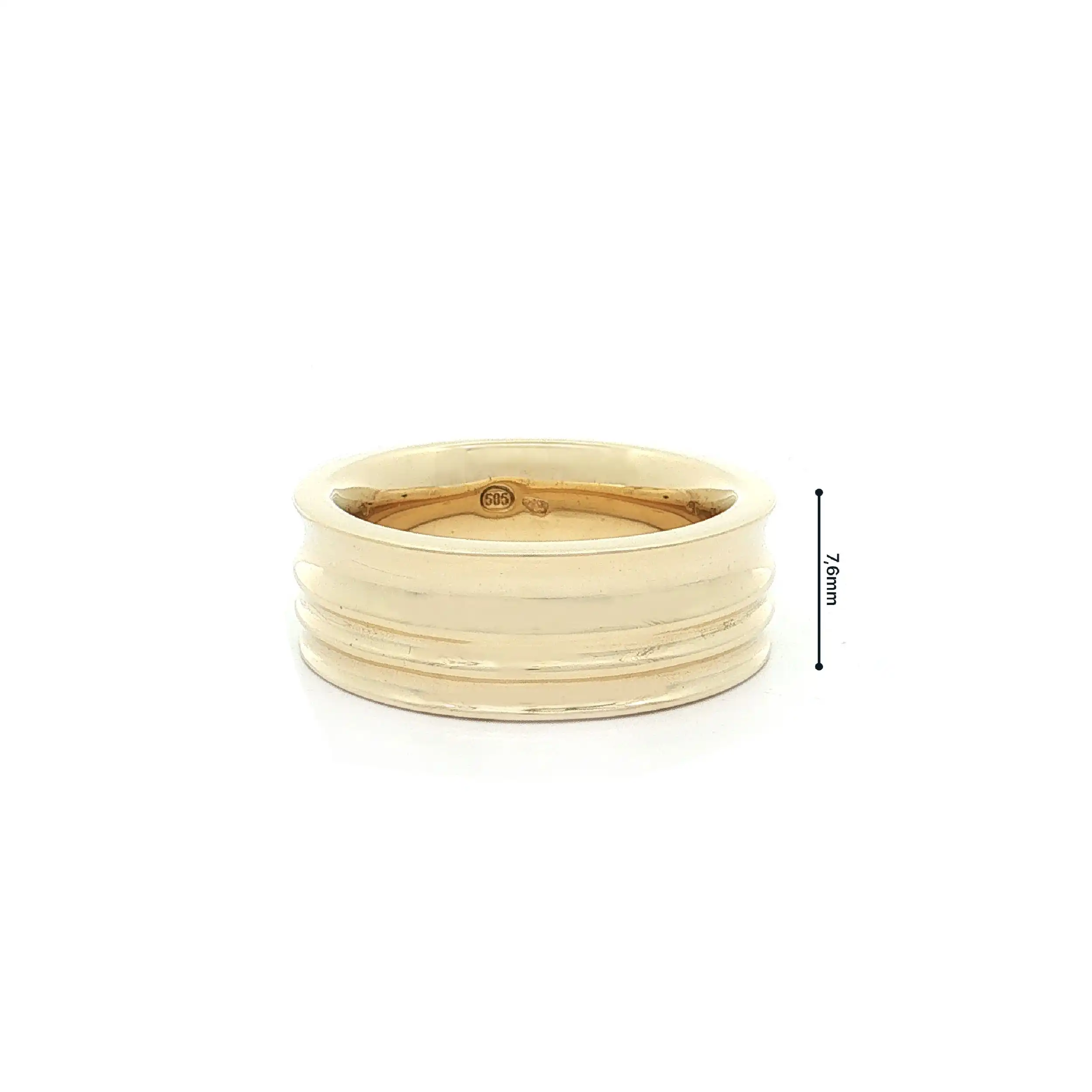 Ring Gelbgold massiv mit strukturierter Oberfläche Ring Gelbgold massiv mit strukturierter Oberfläche