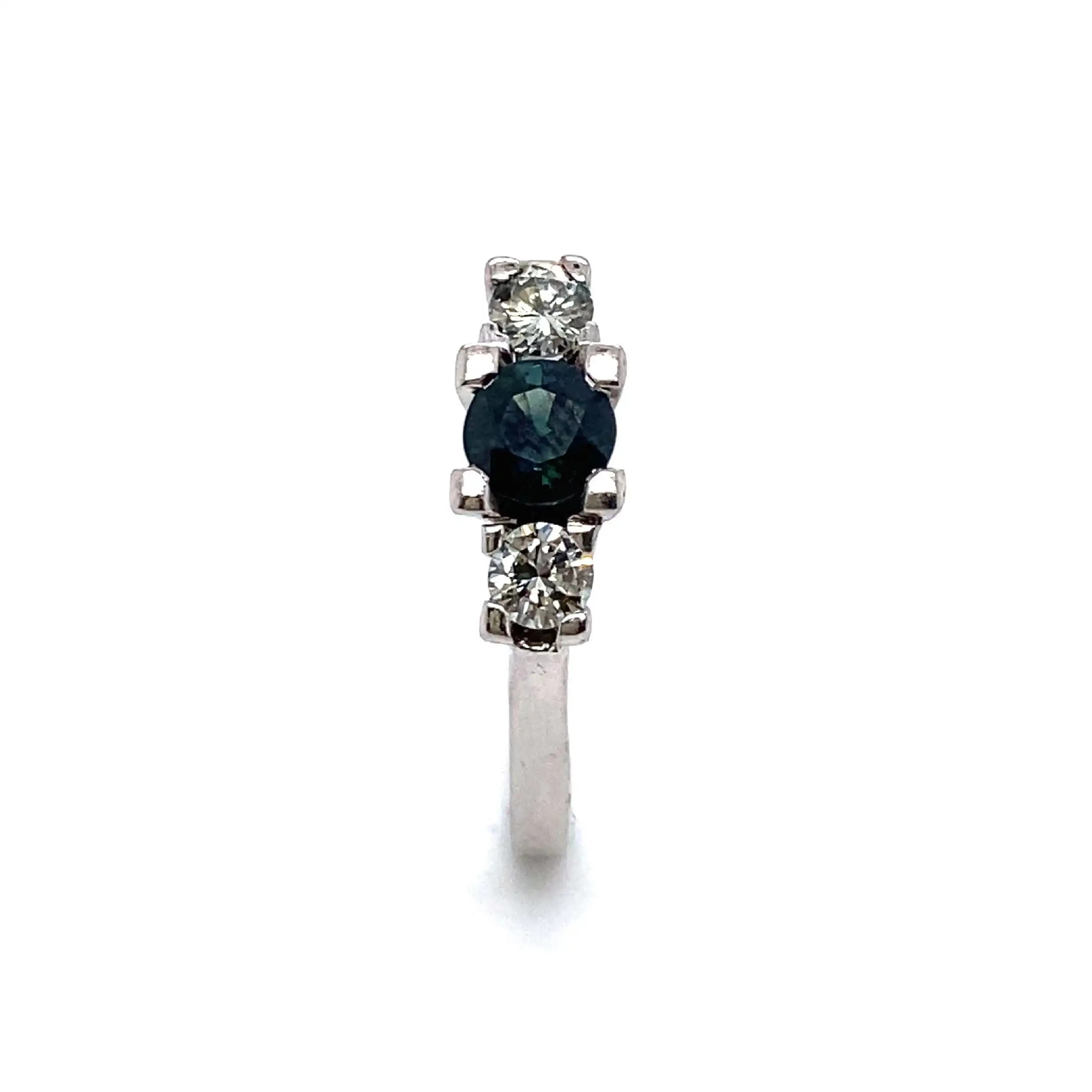 Damenring mit Saphir und Brillanten ca. 0,30 ct Damenring mit Saphir und Brillanten ca. 0,30 ct
