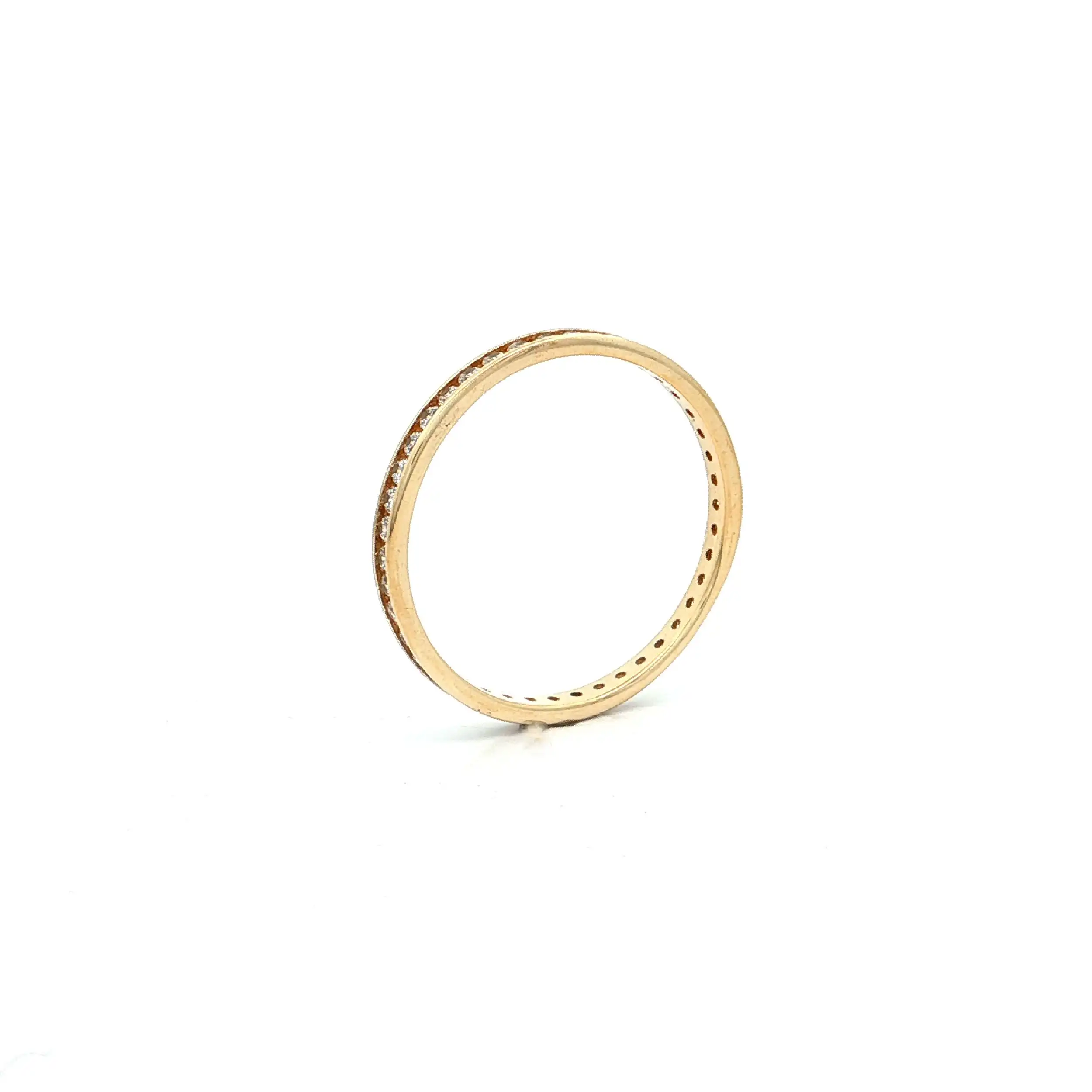 Memoryring Gelbgold mit Zirkonia Memoryring Gelbgold mit Zirkonia