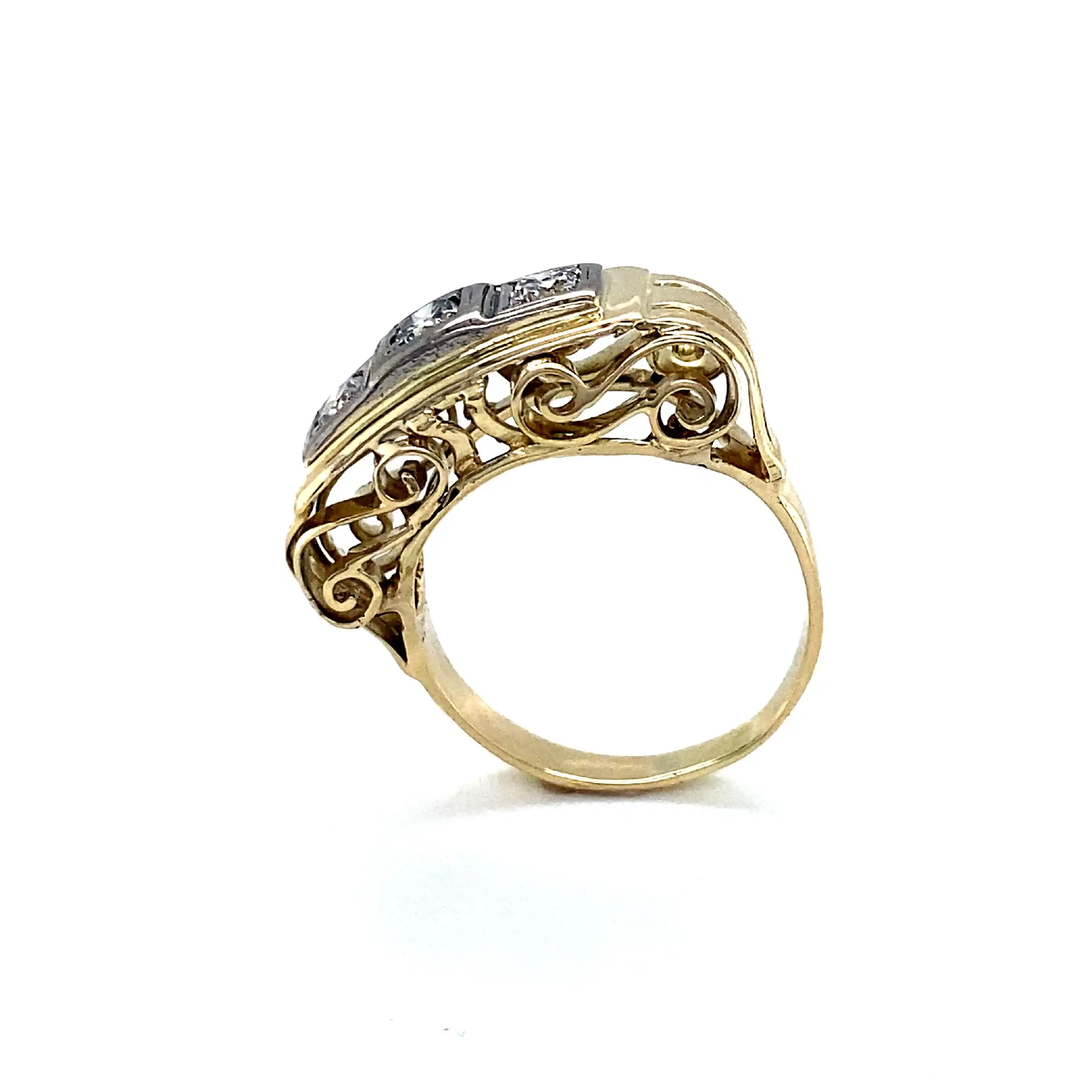 Ring Gelbgold mit Brillanten Ring Gelbgold mit Brillanten