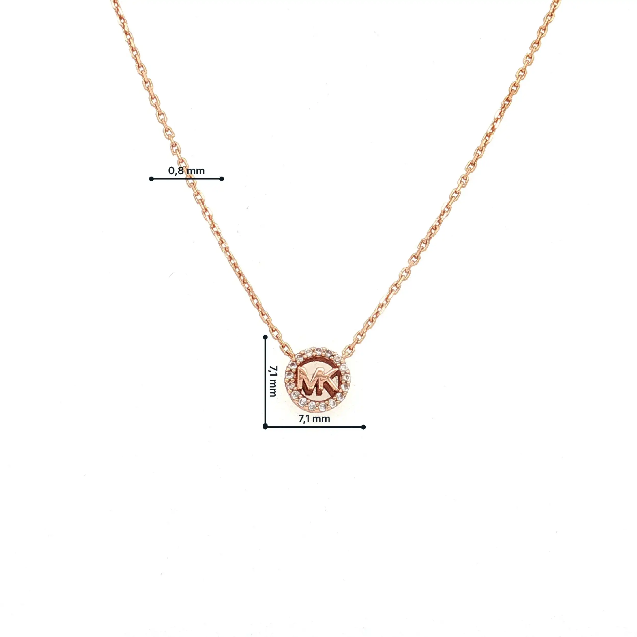 Kette vergoldet Michael Kors mit Zirkonia