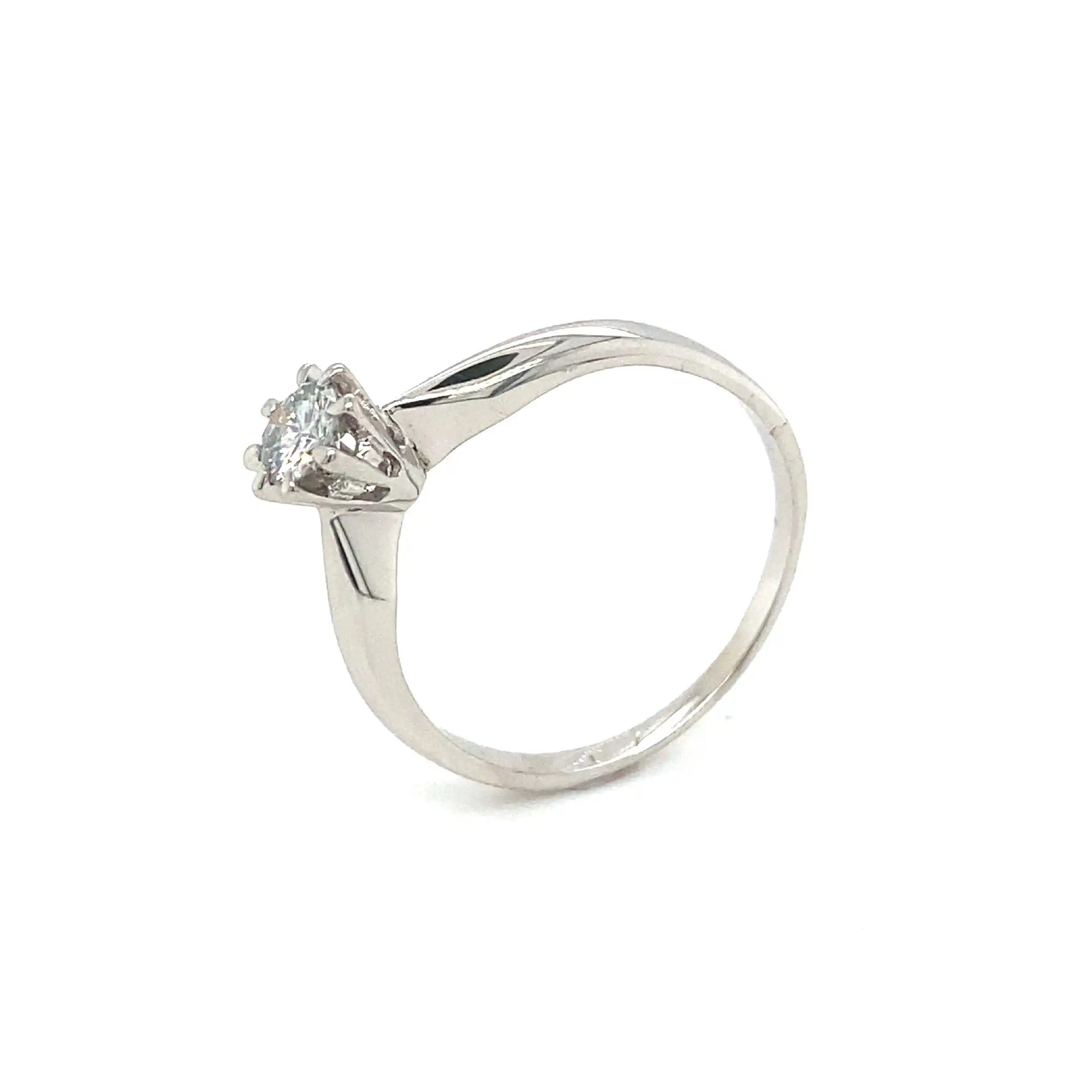 Solitärring Weißgold mit Brillant Solitärring Weißgold mit Brillant
