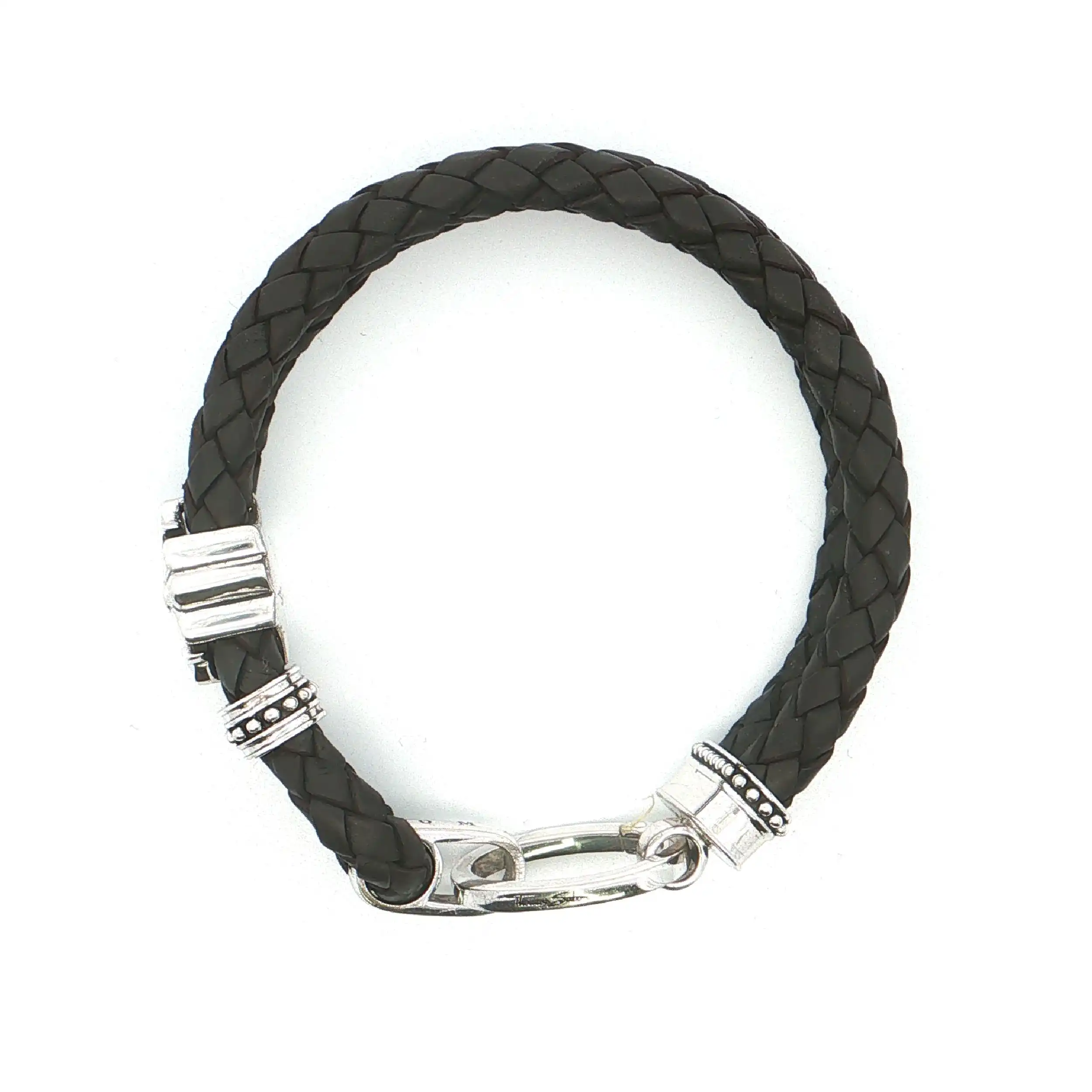 Lederarmband mit silbernen Elementen "Thomas Sabo" Lederarmband mit silbernen Elementen "Thomas Sabo"