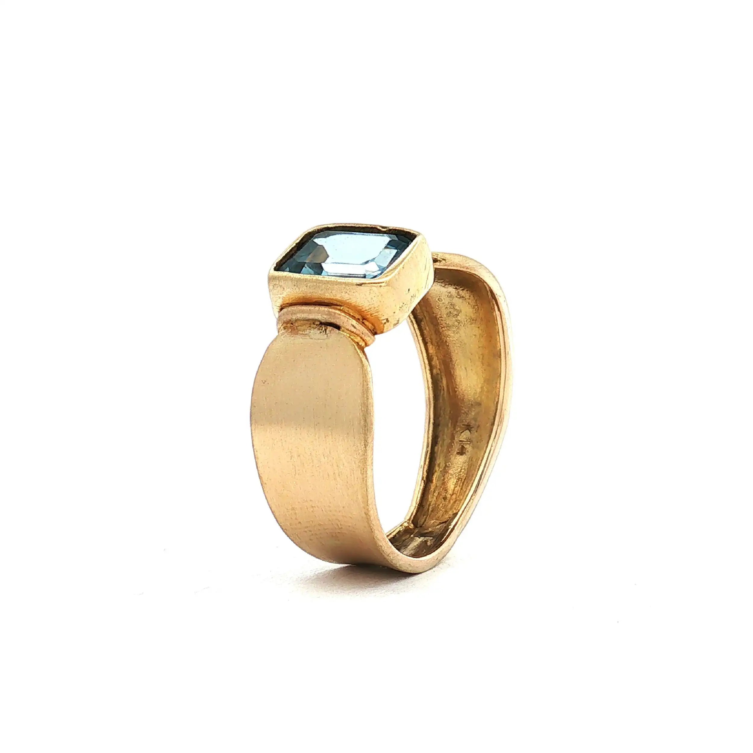 Ring Gelbgold mit Blautopas Ring Gelbgold mit Blautopas