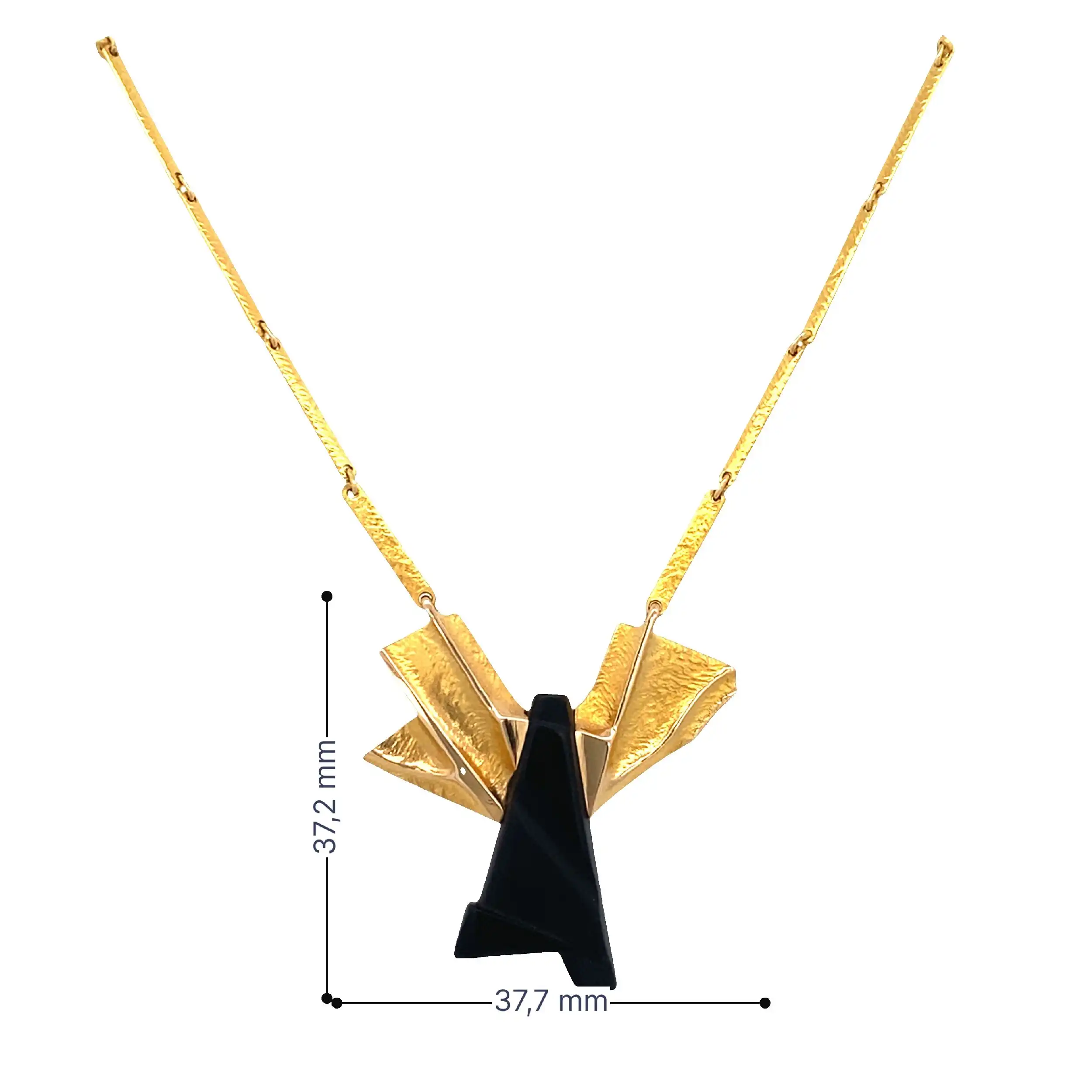 Collier Gelbgold Lapponia mit Onyx Collier Gelbgold Lapponia mit Onyx
