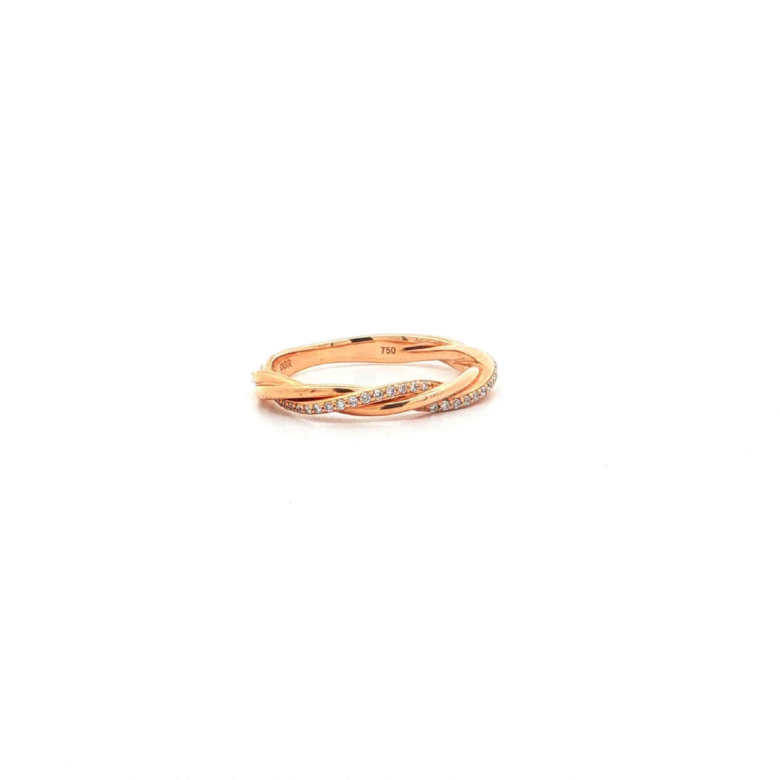 Ring Roségold mit Brillanten 0,07ct. TW/SI