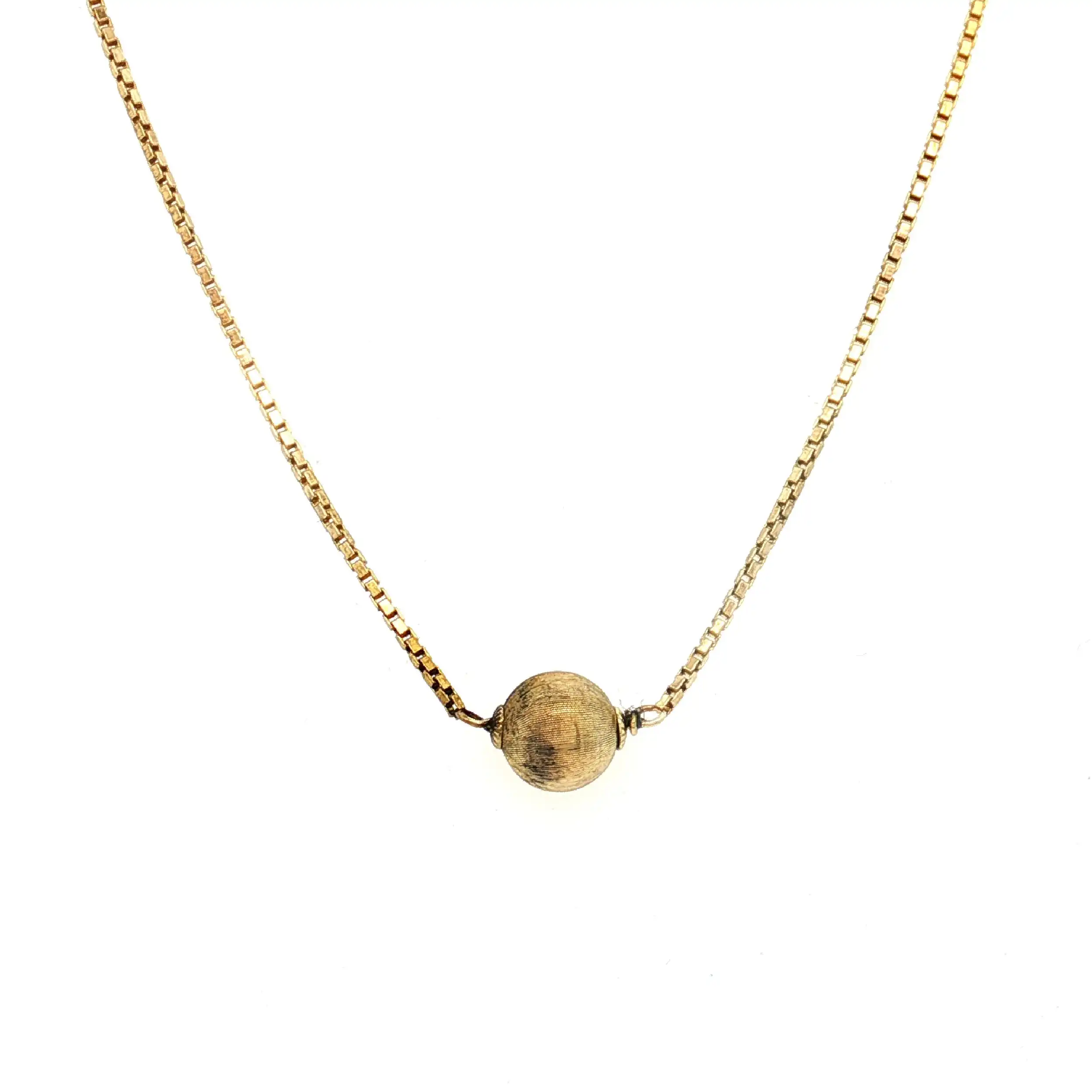 Kette Gelbgold mit Kugel