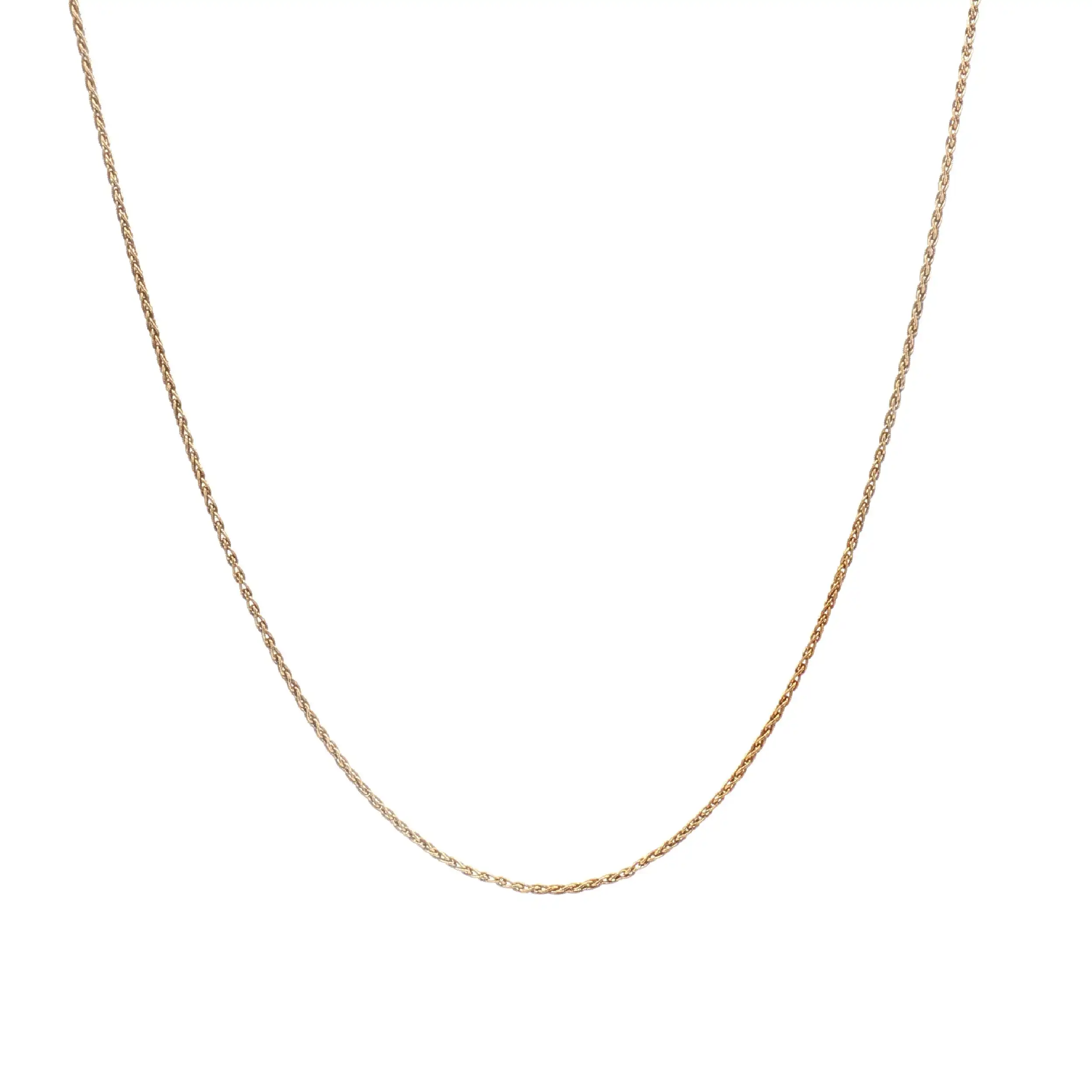 Zopfkette Gelbgold