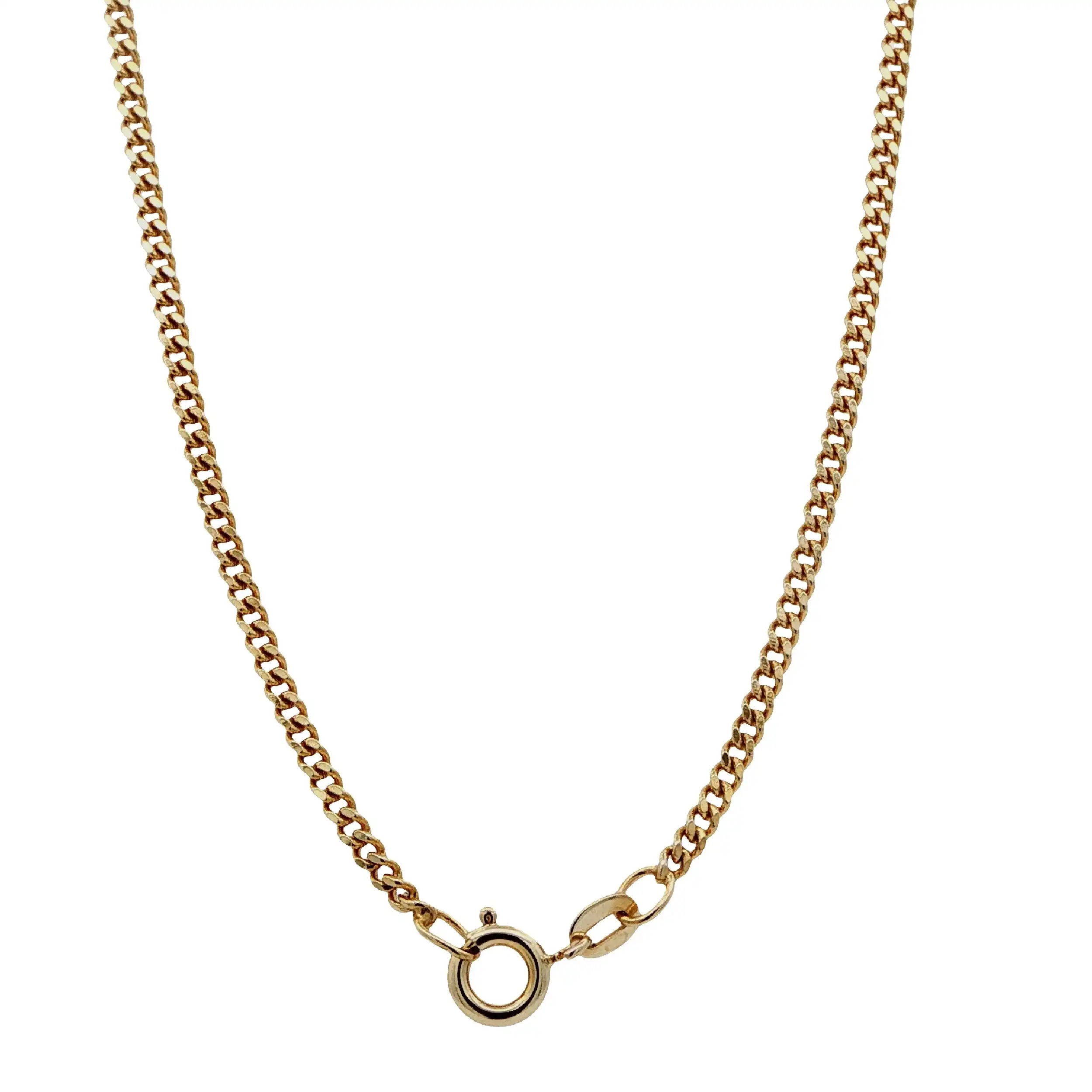 Panzerkette Gelbgold mit Anhänger & Brillanten