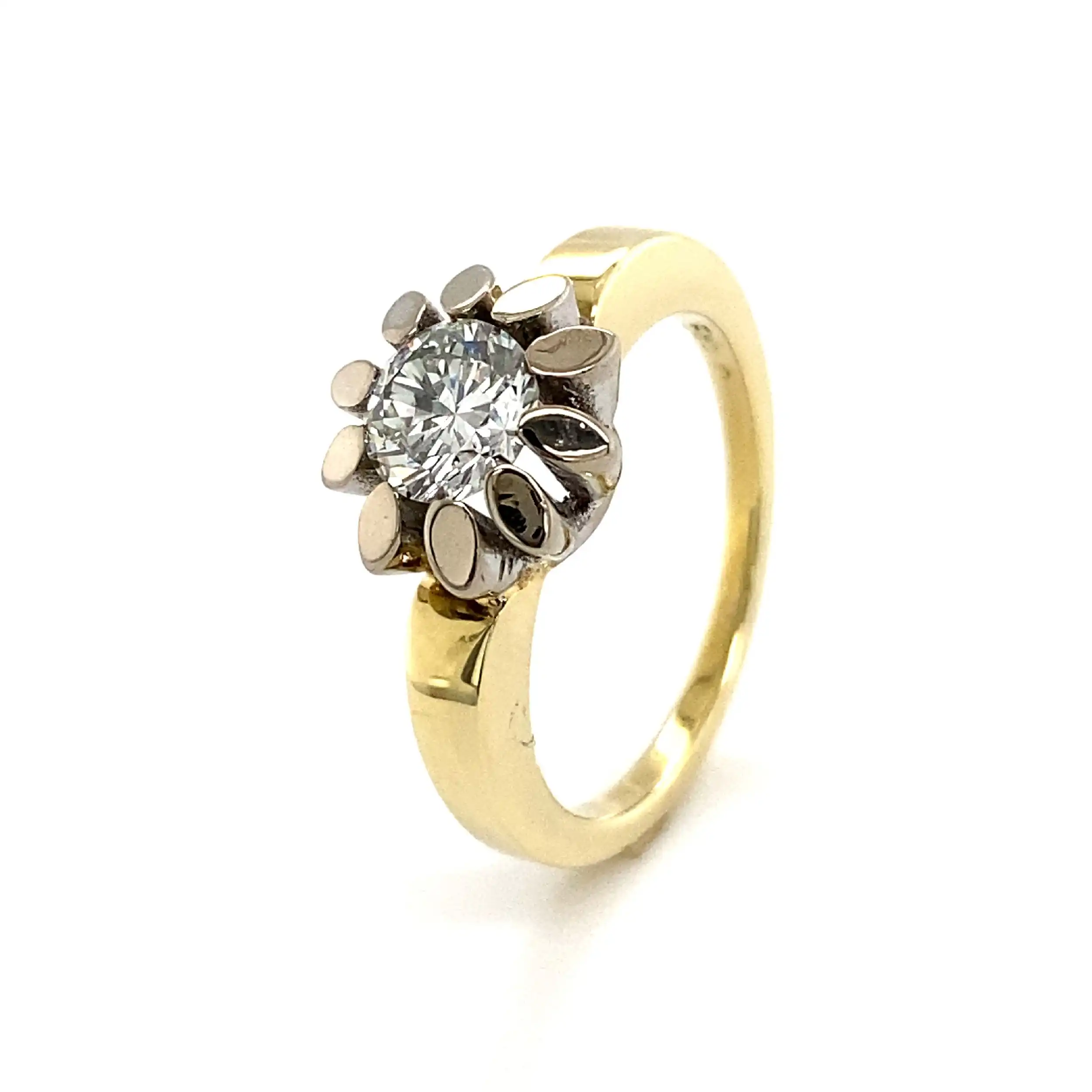 Ring Bicolor mit Brillant Ring Bicolor mit Brillant