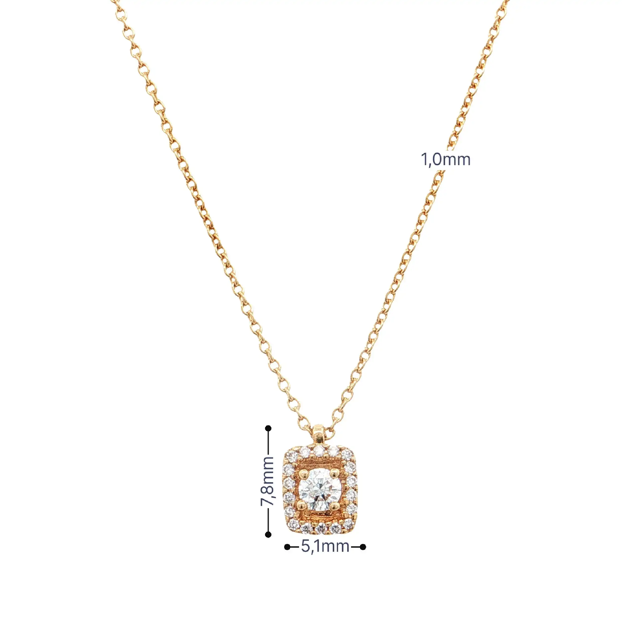 Ankercollier Gelbold mit Brillanten Ankercollier Gelbold mit Brillanten