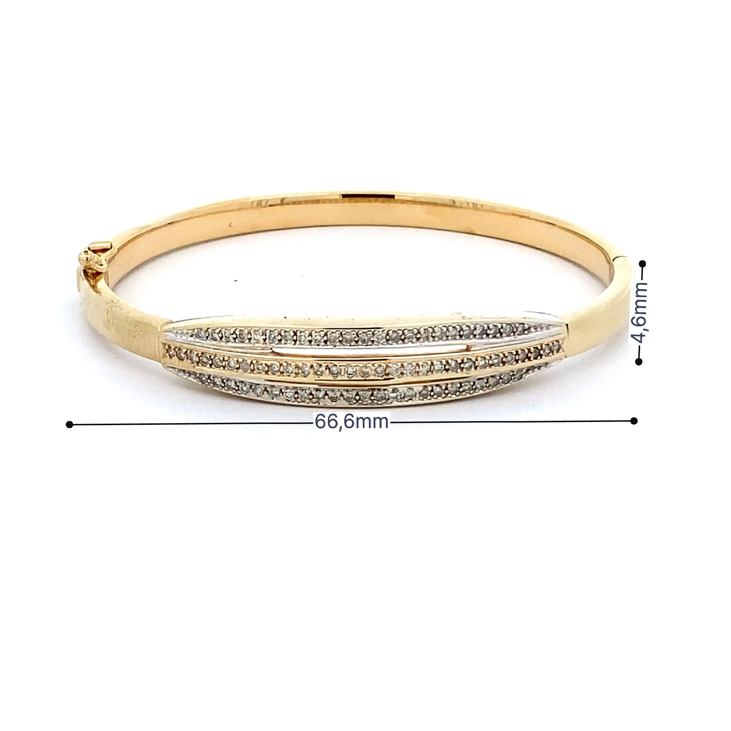 Armreif Bicolor mit Brillanten