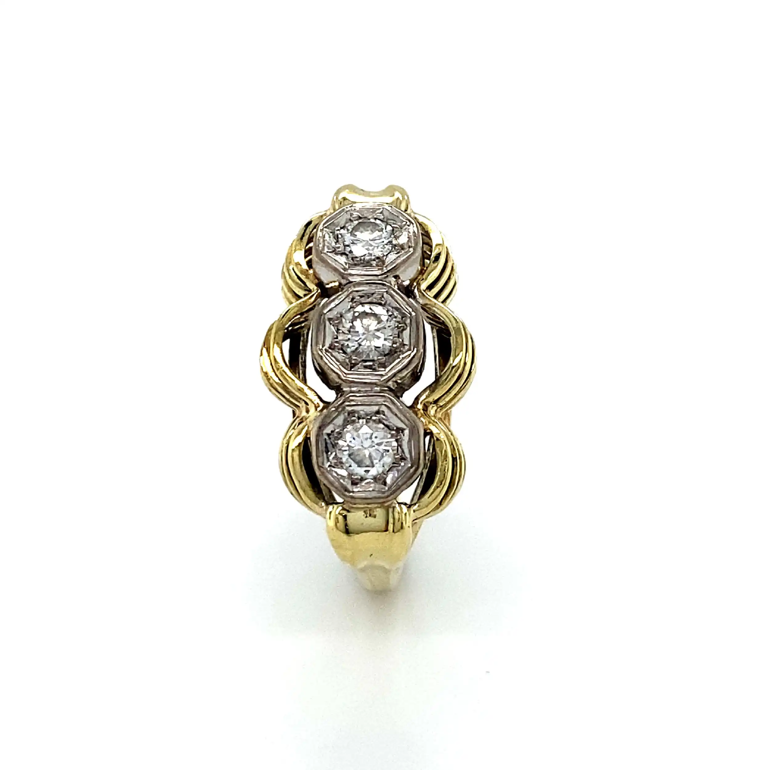 Ring Bicolor mit Brillanten Ring Bicolor mit Brillanten