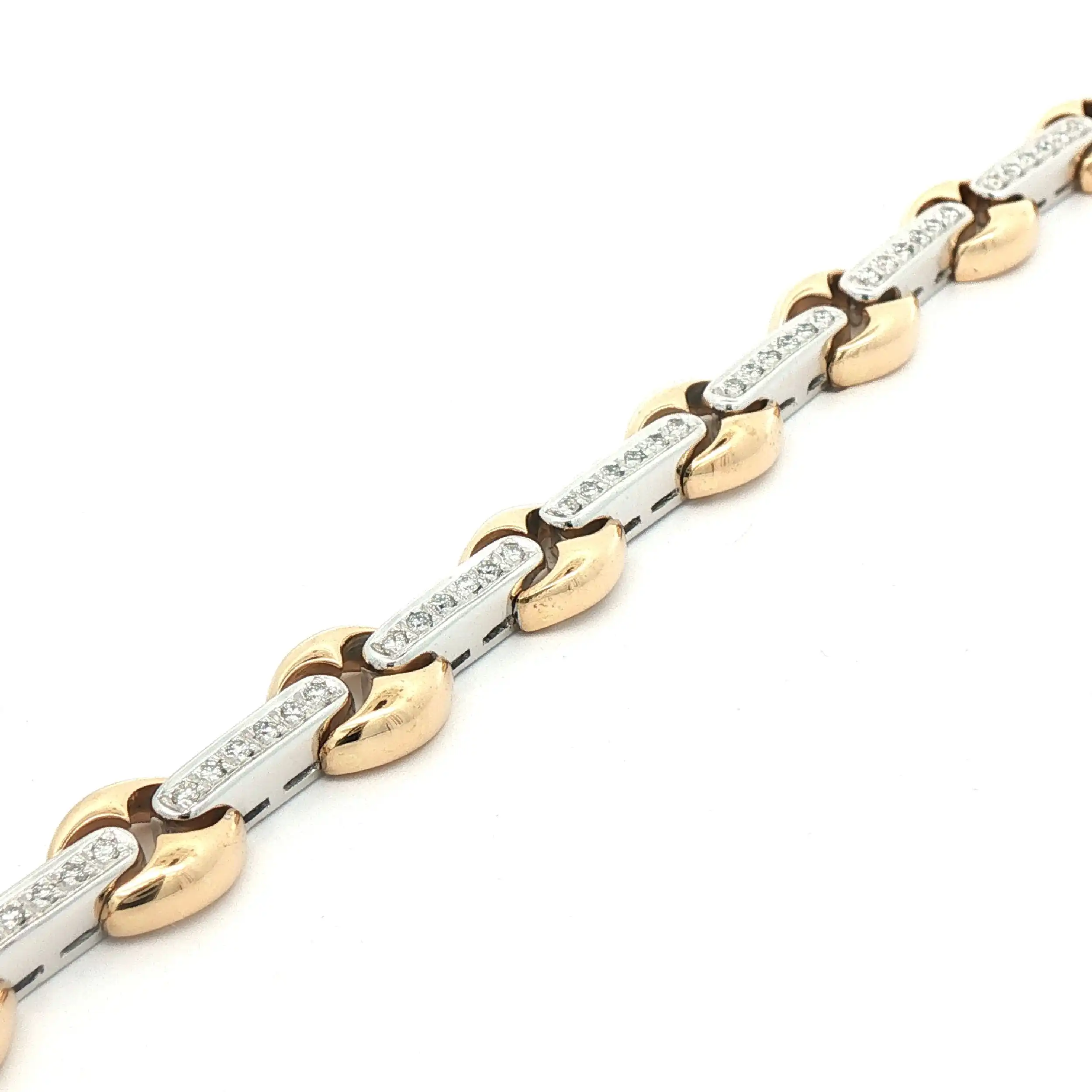Armband Bicolor mit Brillanten Armband Bicolor mit Brillanten