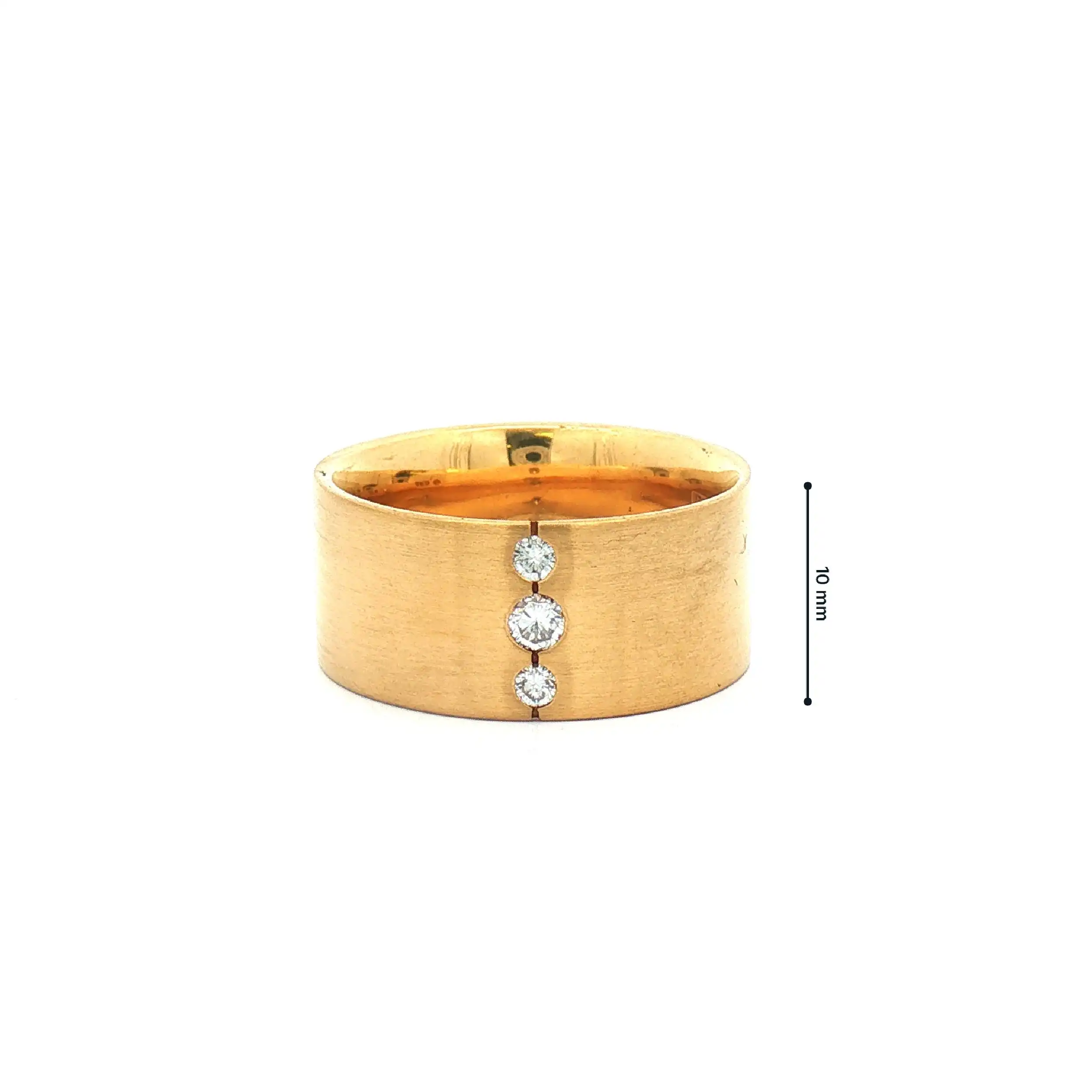 Trauring Gelbgold mit Brillanten