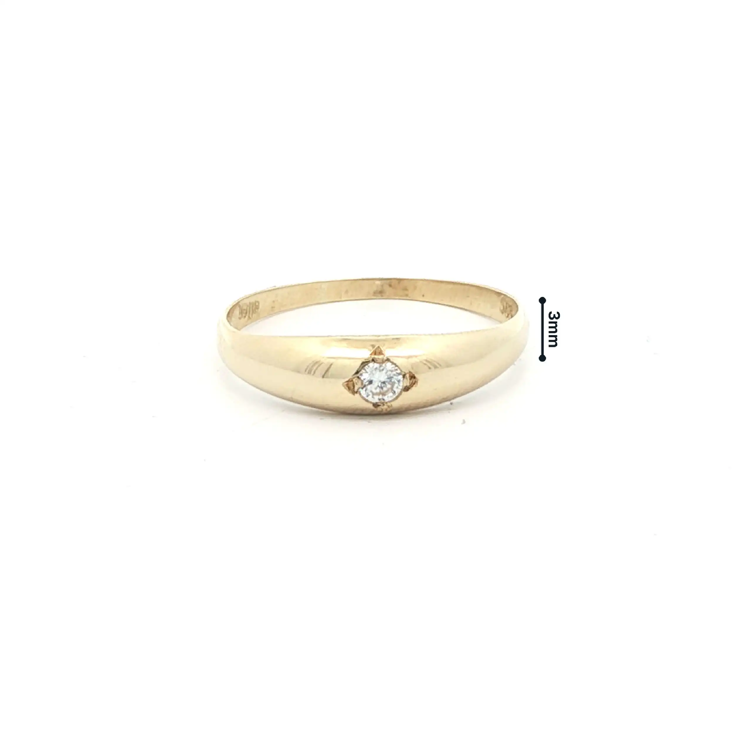 Ring Gelbgold mit Zirkonia