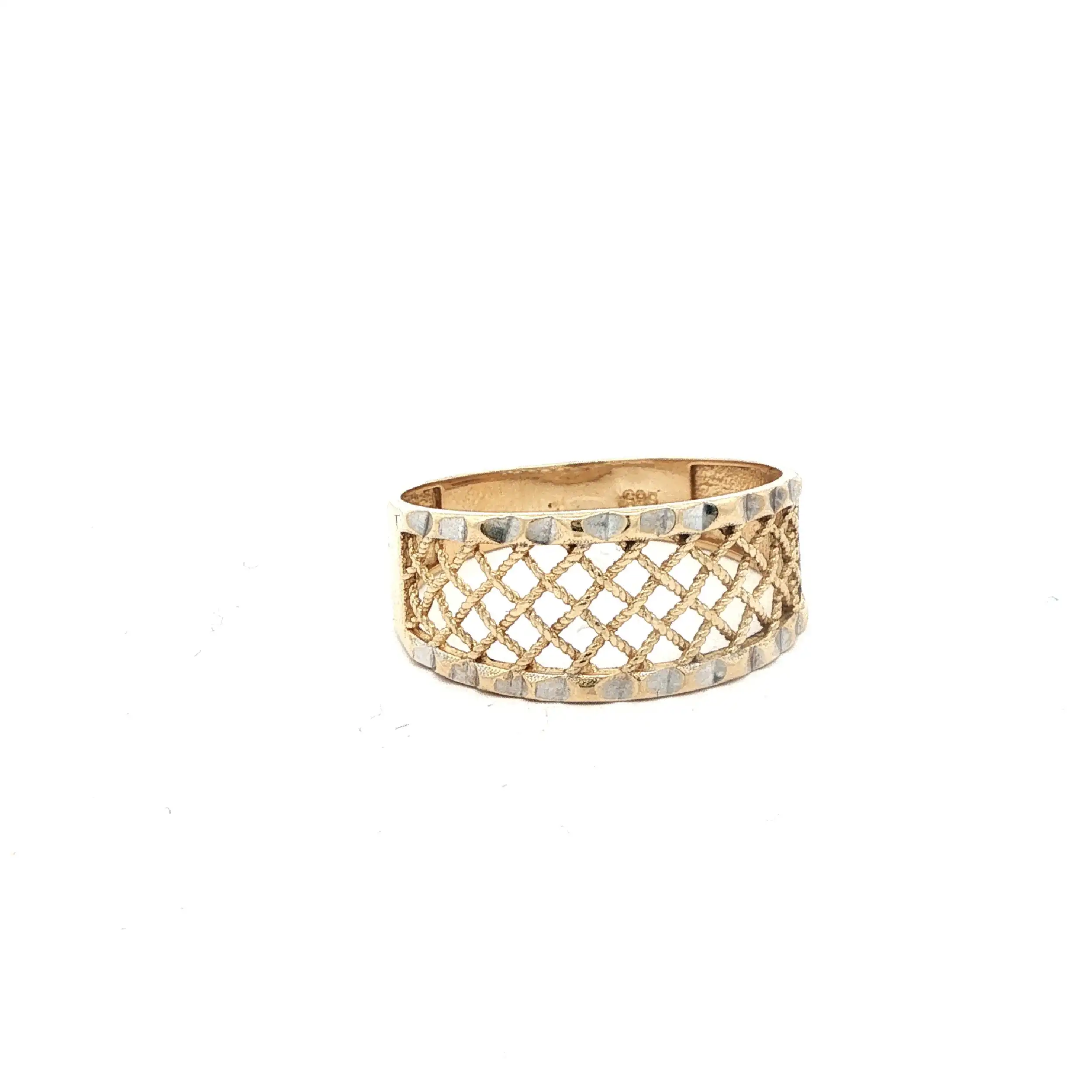 Ring Bicolor mit Gittermuster