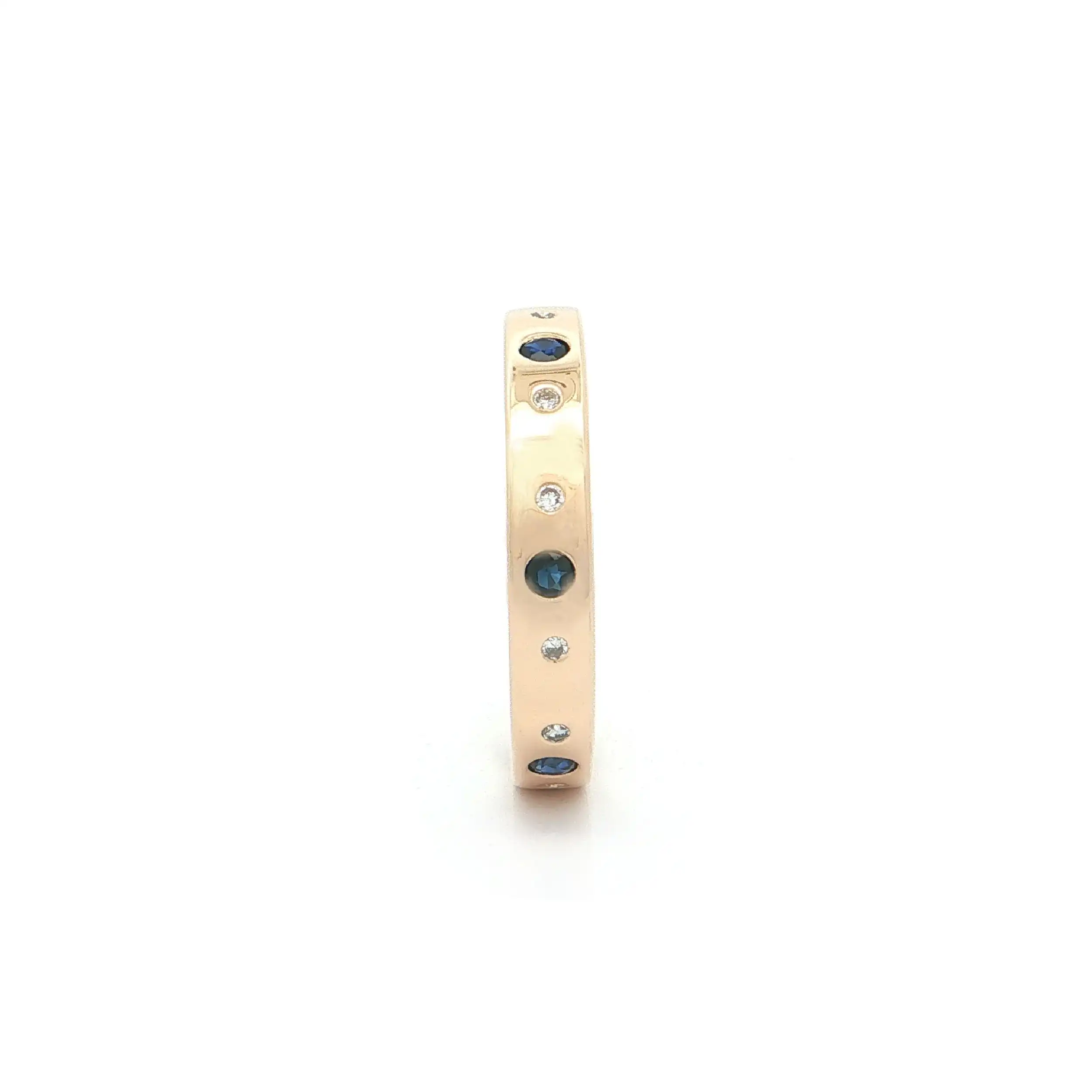 Ring Gelbgold mit Saphiren und Brillanten