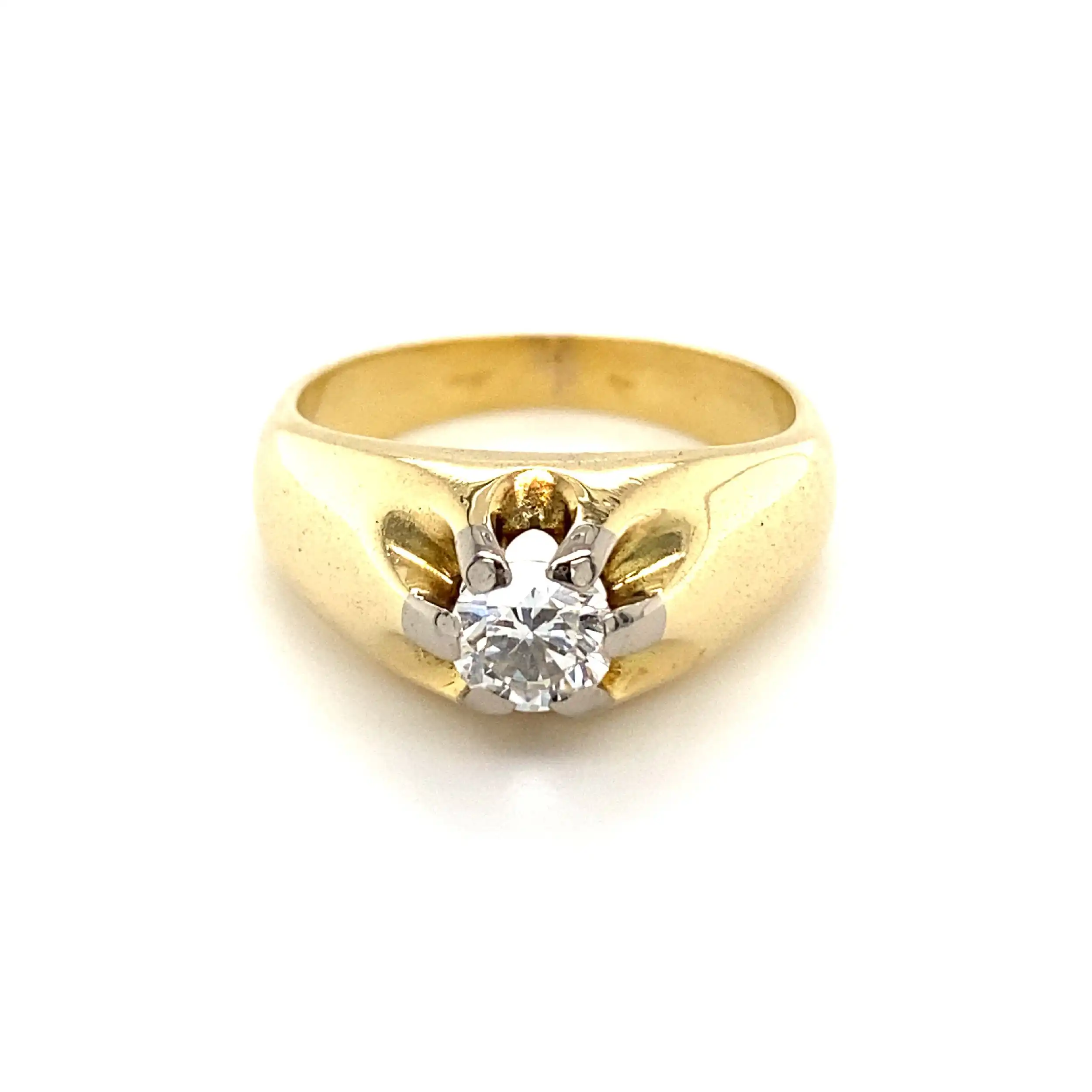 Ring Gelbgold mit Brillant Ring Gelbgold mit Brillant