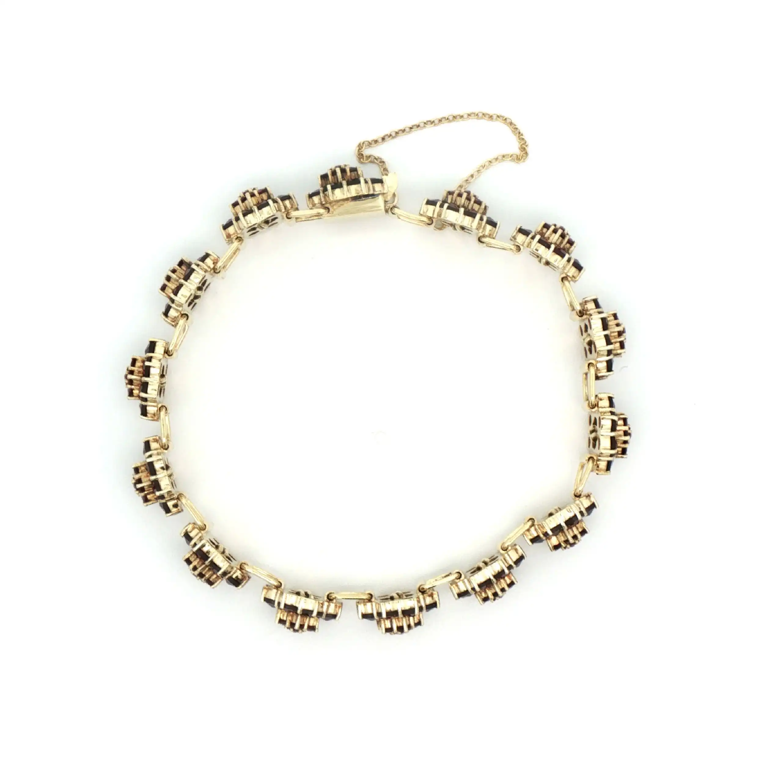 Armband Gelbgold mit Granat