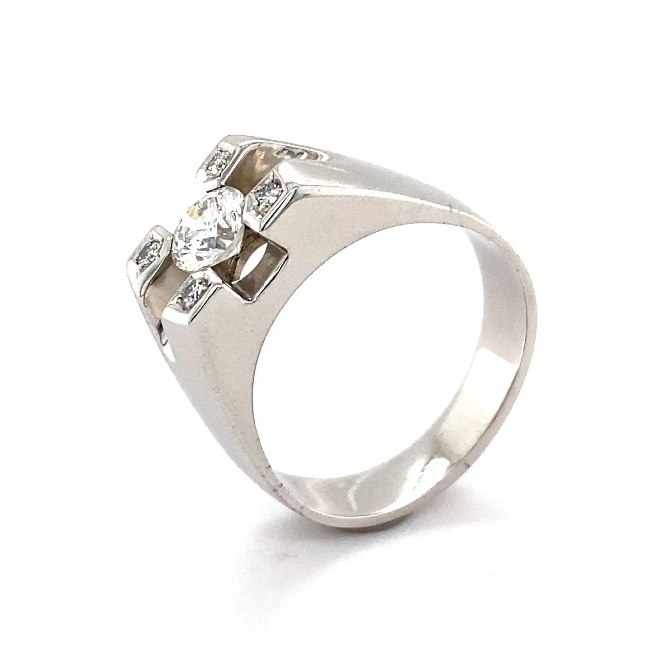 Ring Weißgold mit Brillanten Ring Weißgold mit Brillanten
