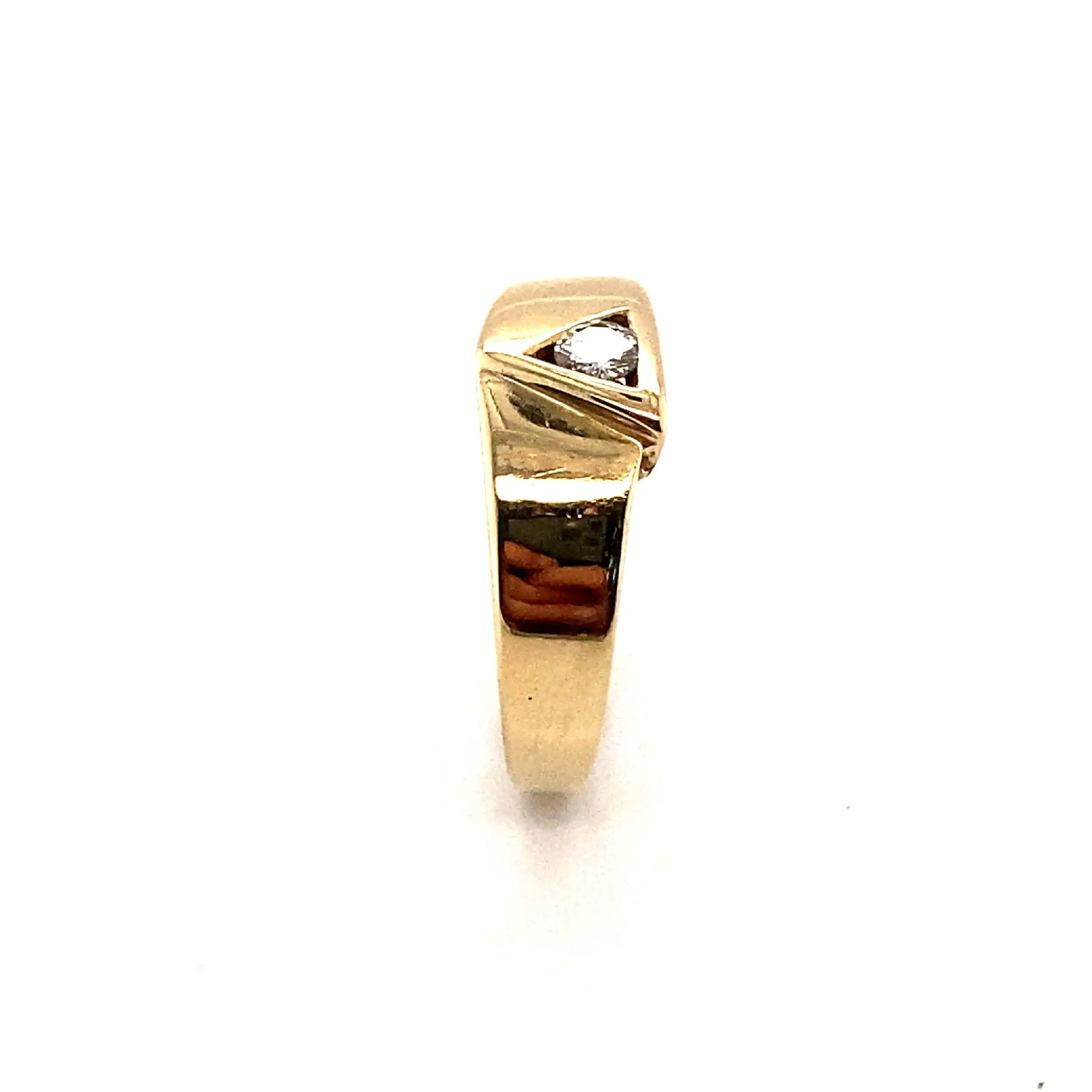 Ring Gelbgold mit Brillant