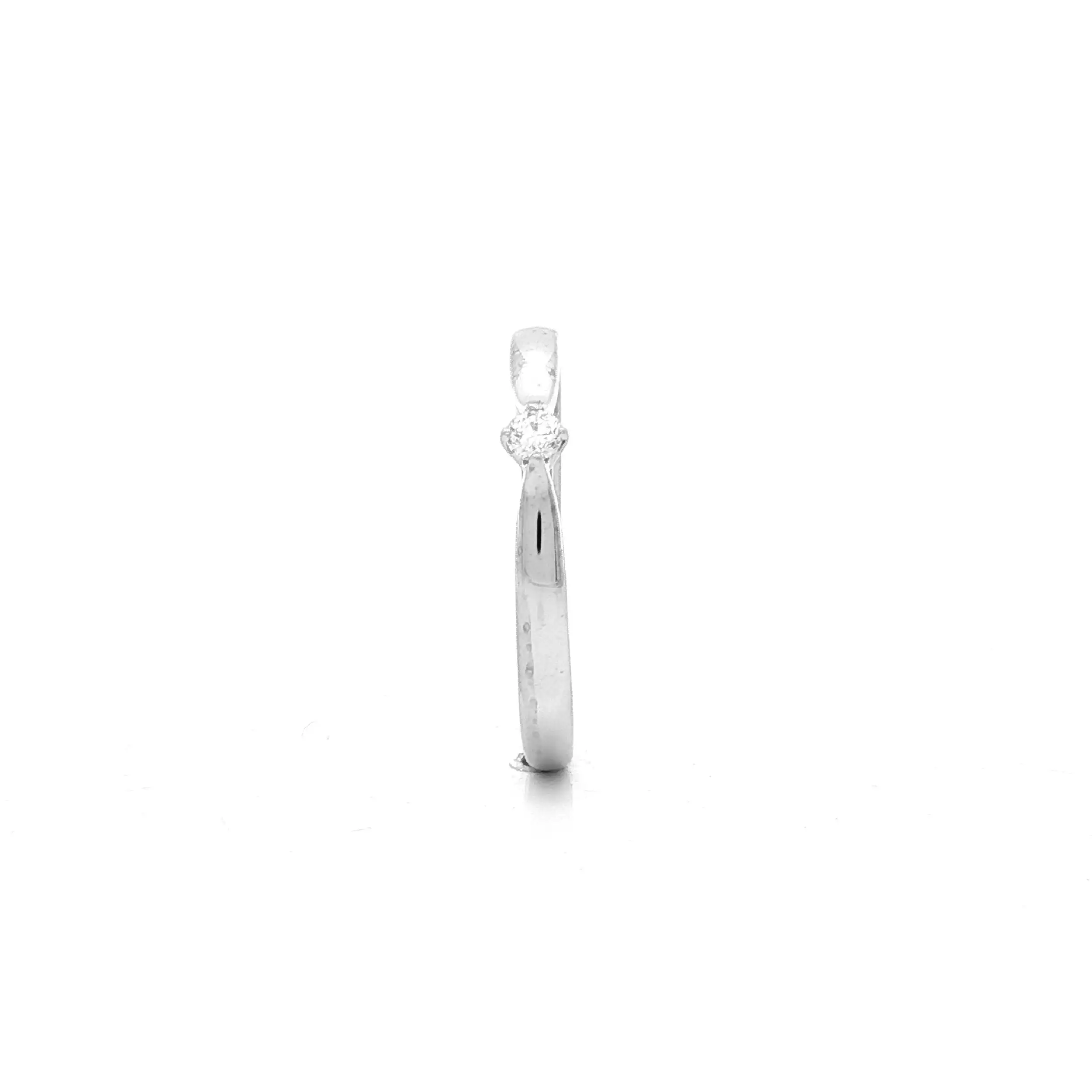 Ring Weißgold mit Solitär Brillant Ring Weißgold mit Solitär Brillant