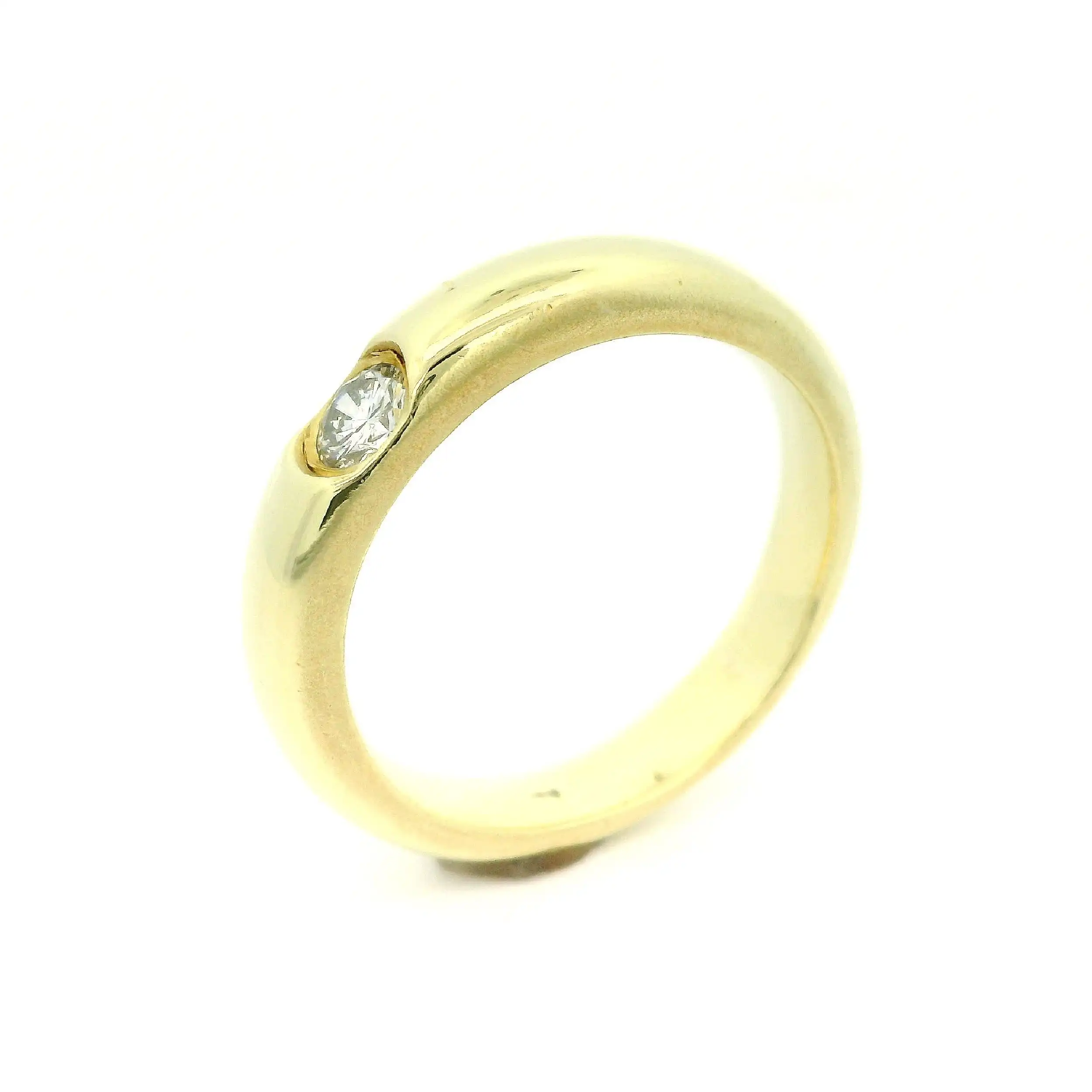 Solitärring Gelbgold mit Brillanten Solitärring Gelbgold mit Brillanten