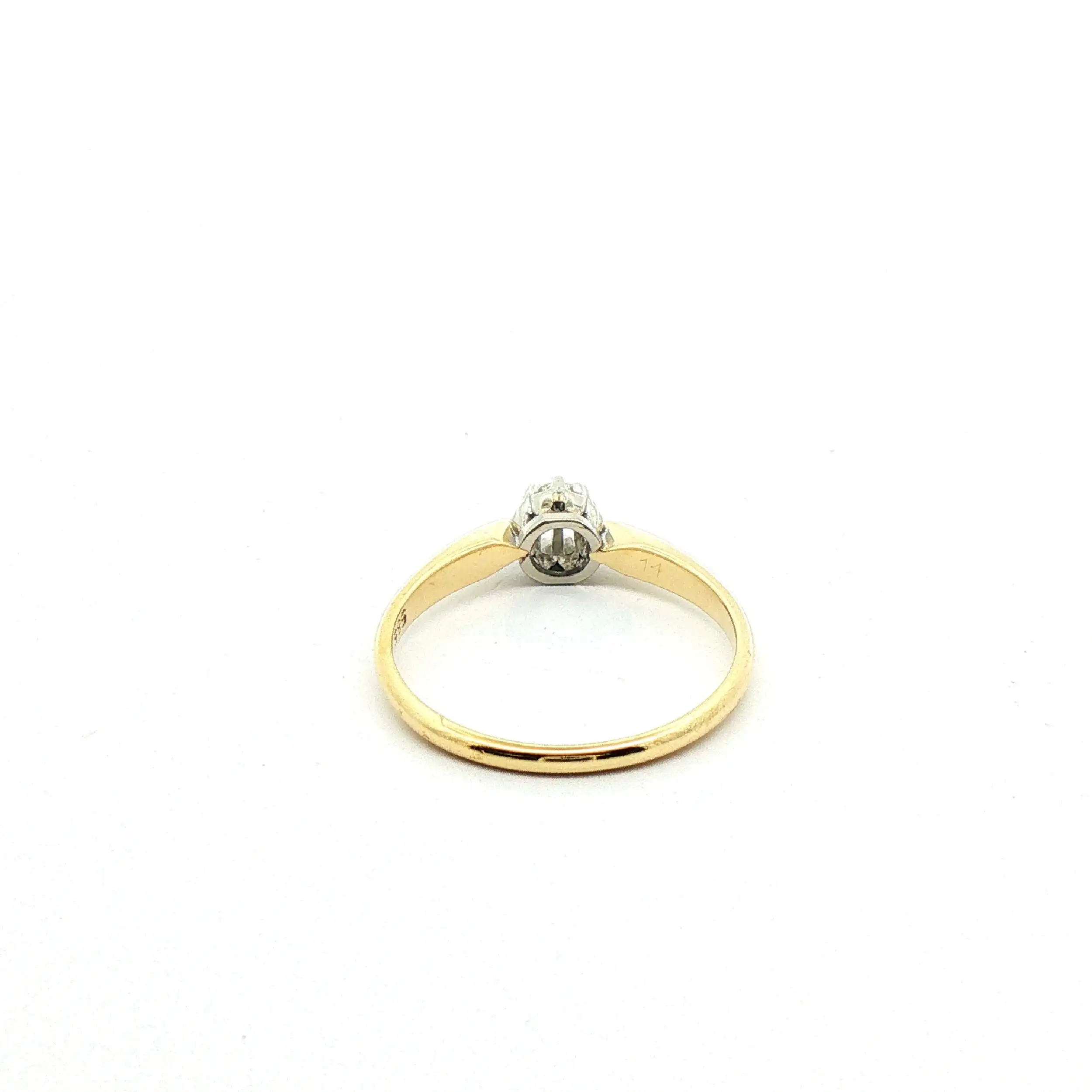 Ring Bicolor mit Brillant