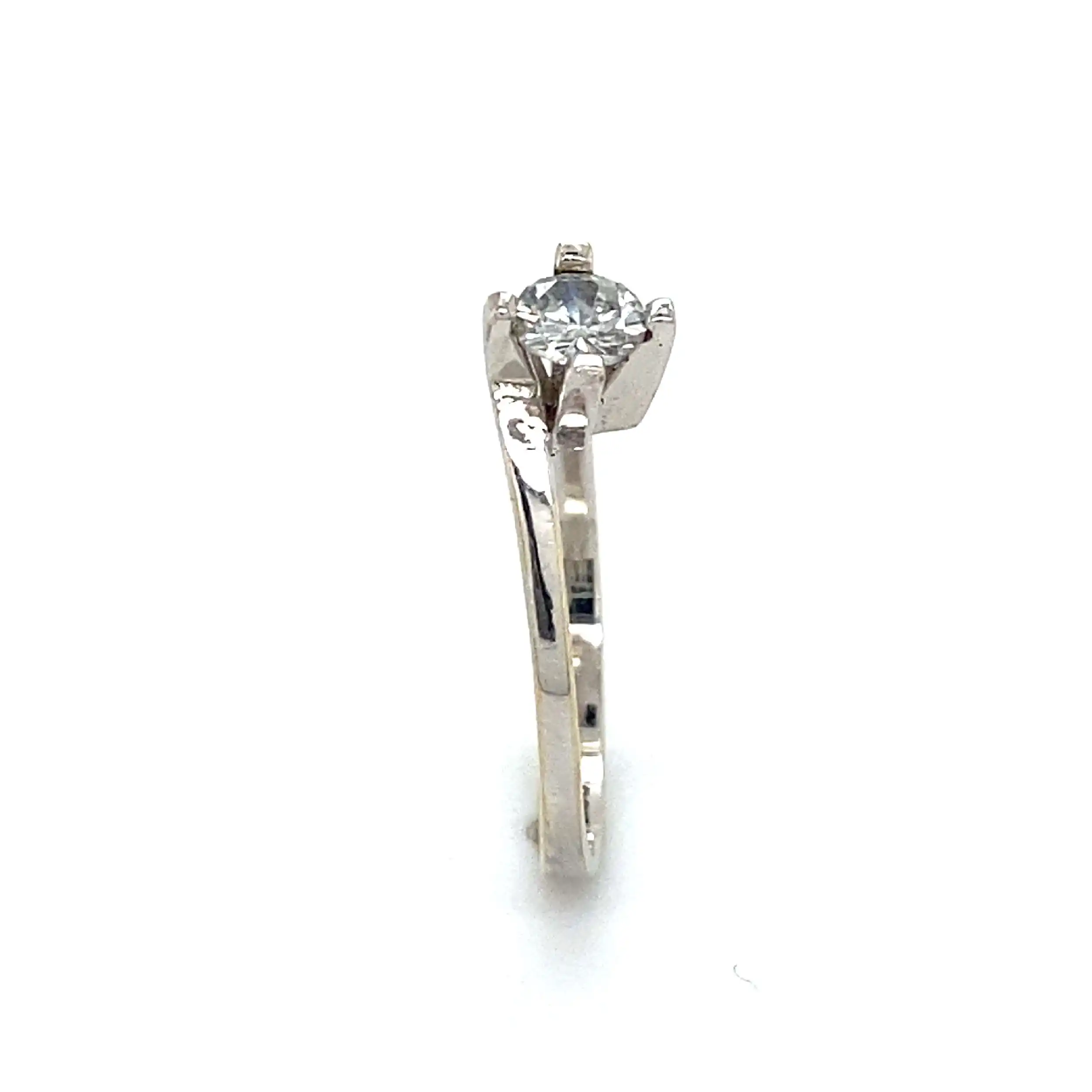 Ring Weißgold mit Brillant Solitär Ring Weißgold mit Brillant Solitär
