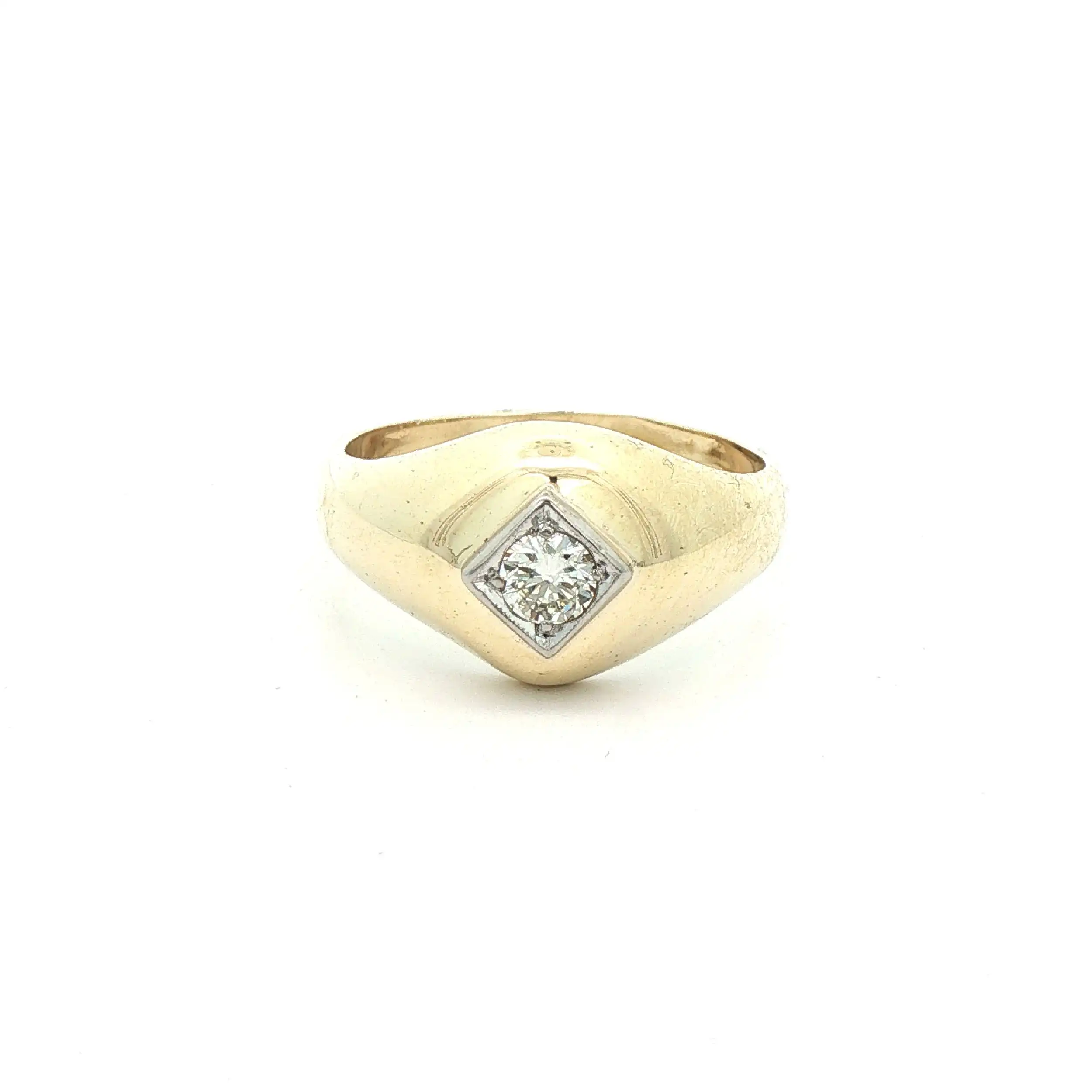 Ring Bicolor mit Brillant