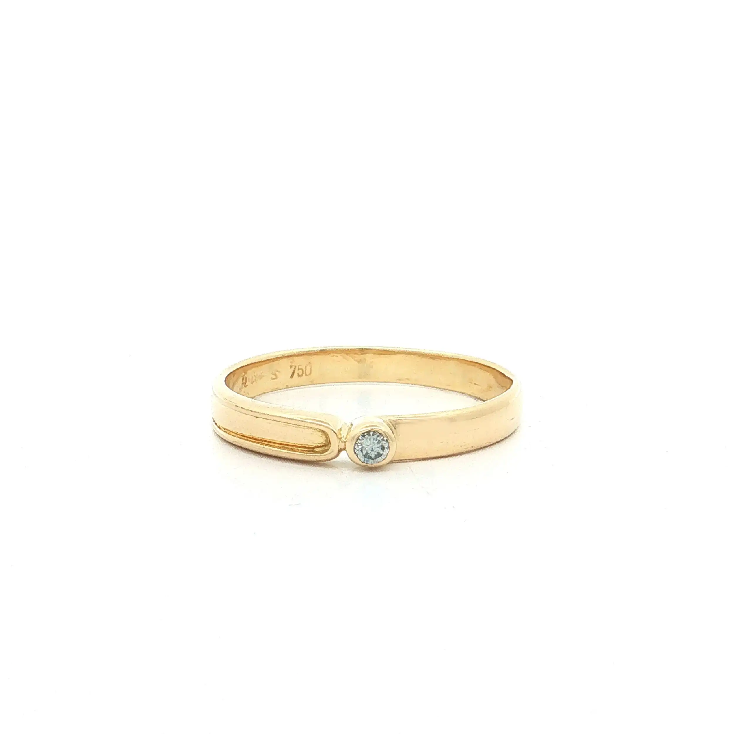 Solitärring Gelbgold mit Brillant Solitärring Gelbgold mit Brillant
