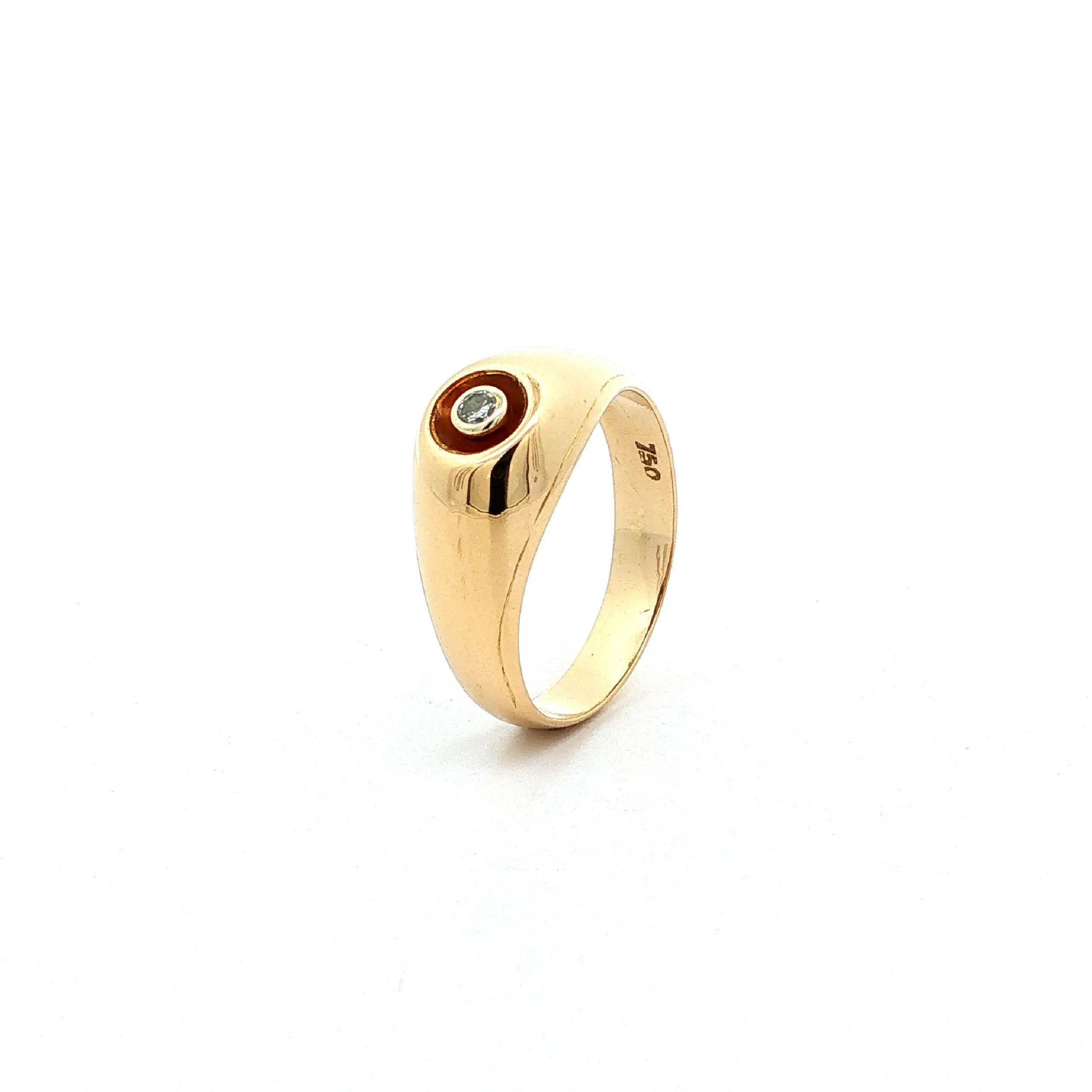 Ring Gelbgold mit Brillant