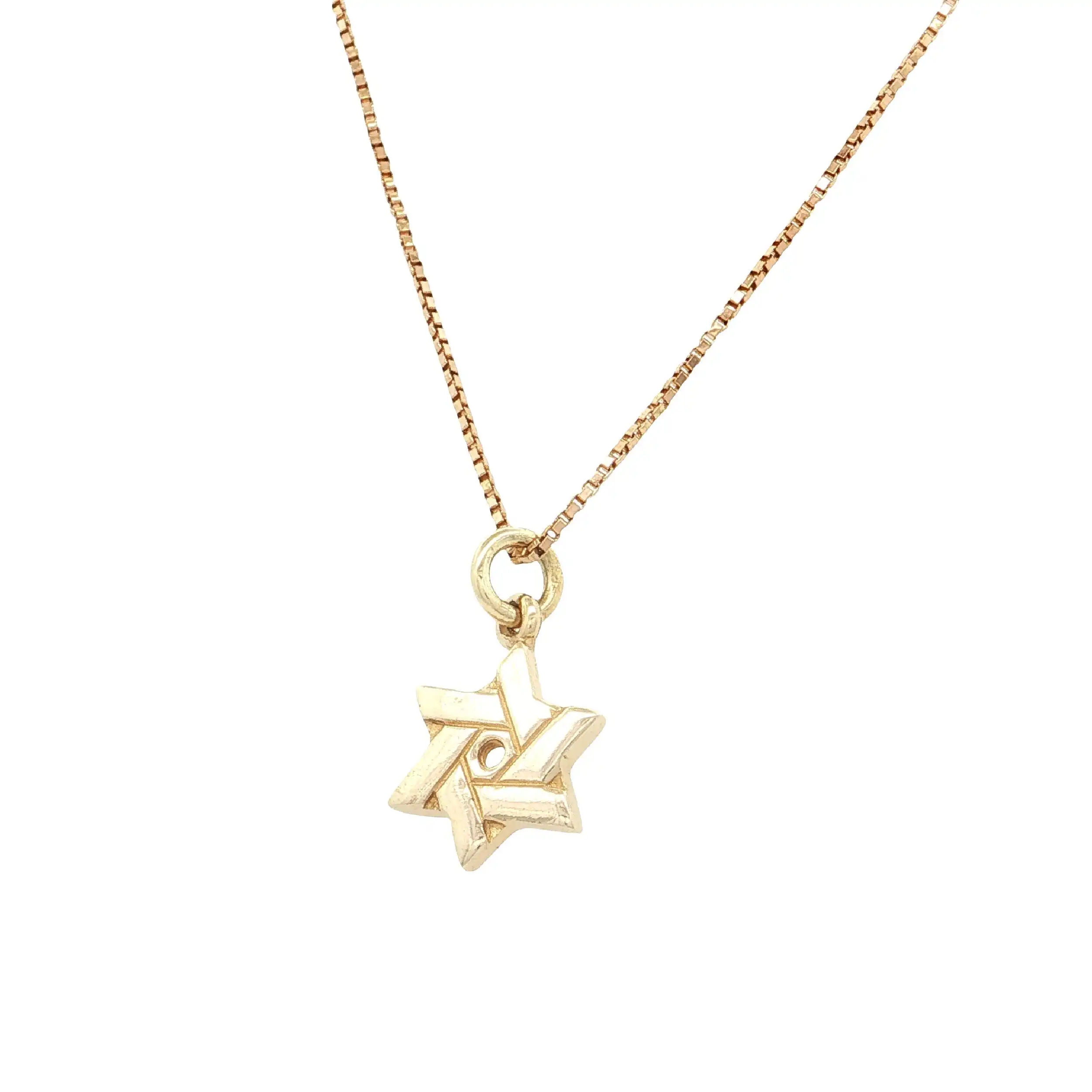 Kette mit Anhänger Gelbgold Davidstern Kette mit Anhänger Gelbgold Davidstern