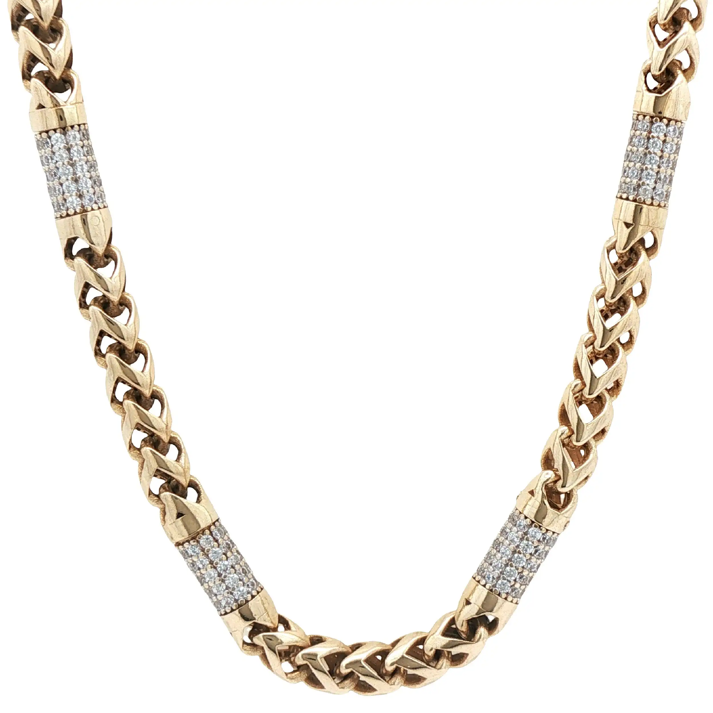 Kette Bicolor mit Zirkonia