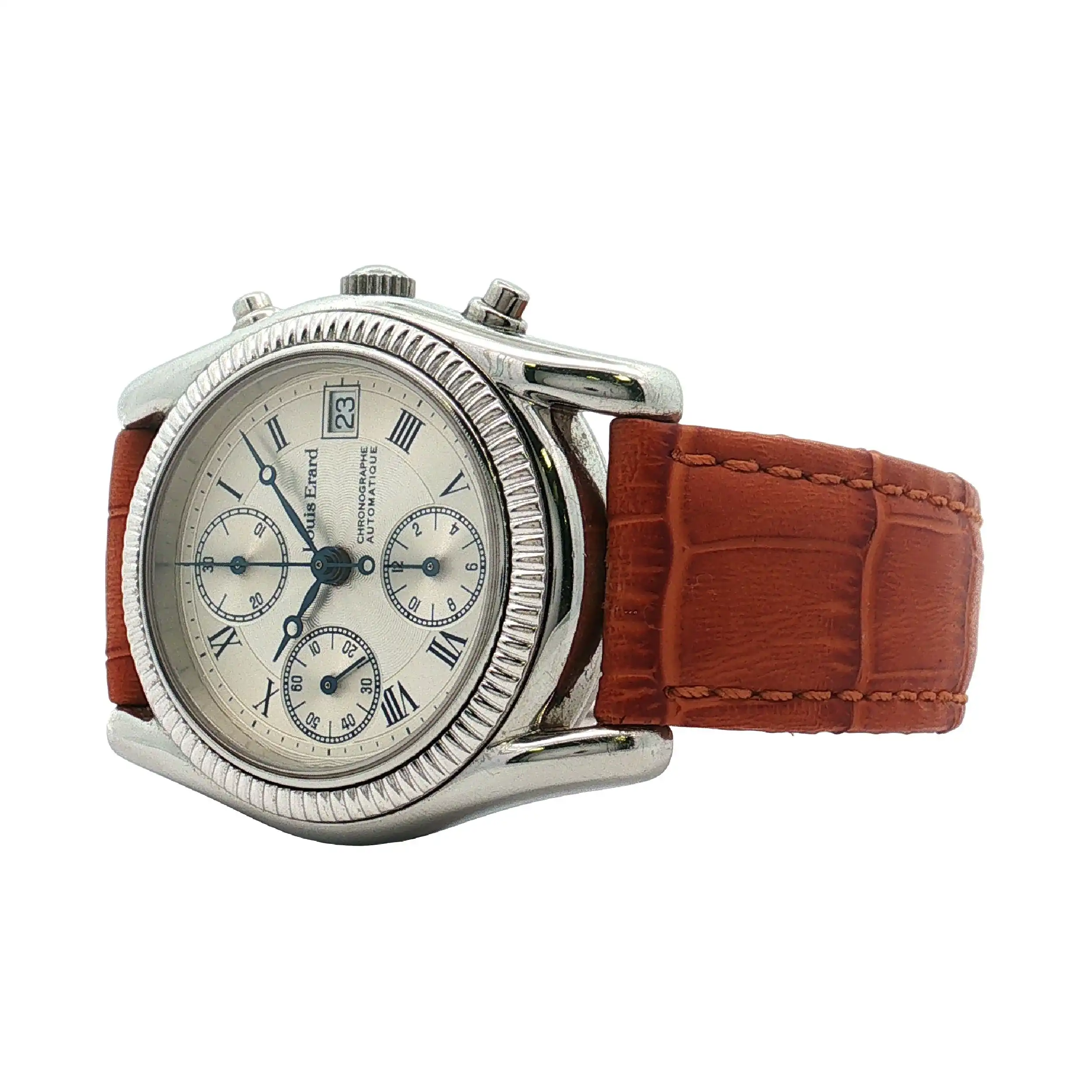 Herrenuhr Louis Erard Chronograph mit Lederarmband Herrenuhr Louis Erard Chronograph mit Lederarmband