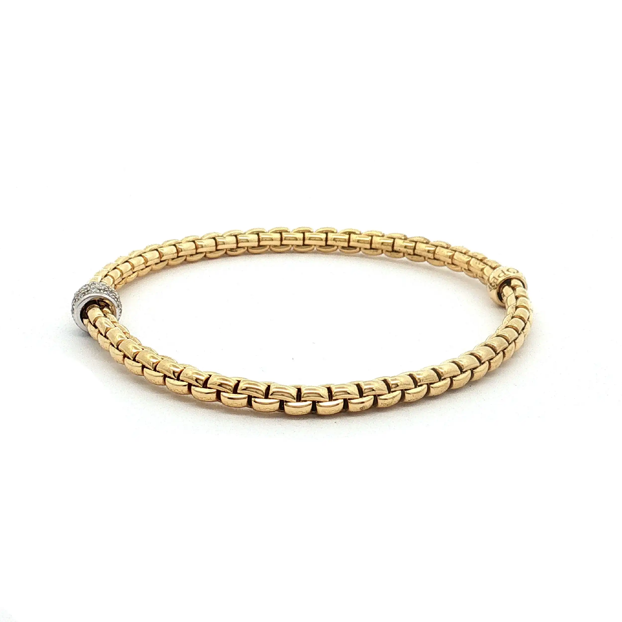 Armband Bicolor Fope Tiny Flex it mit Brillanten Armband Bicolor Fope Tiny Flex it mit Brillanten