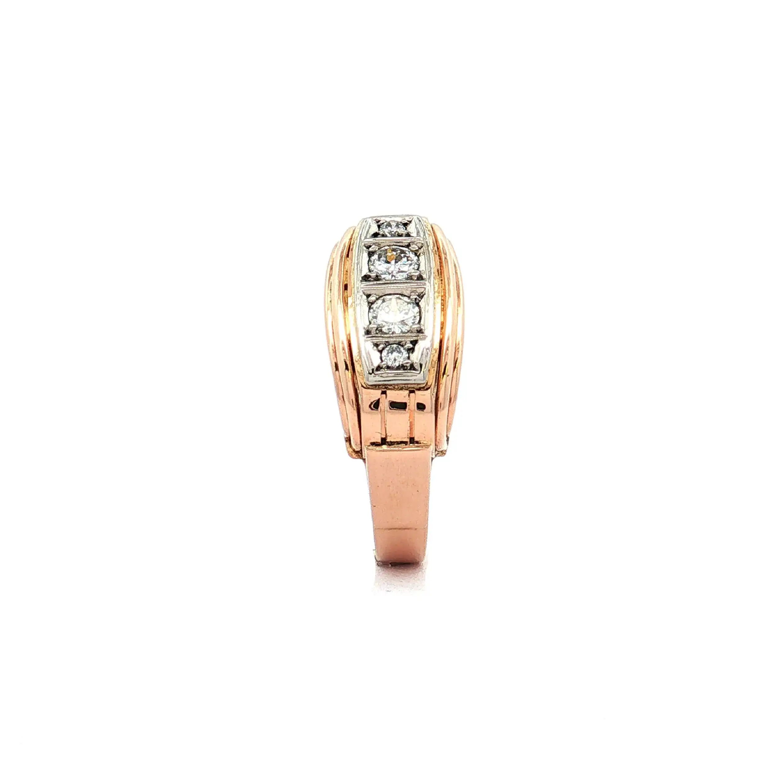 Ring Bicolor mit Brillanten