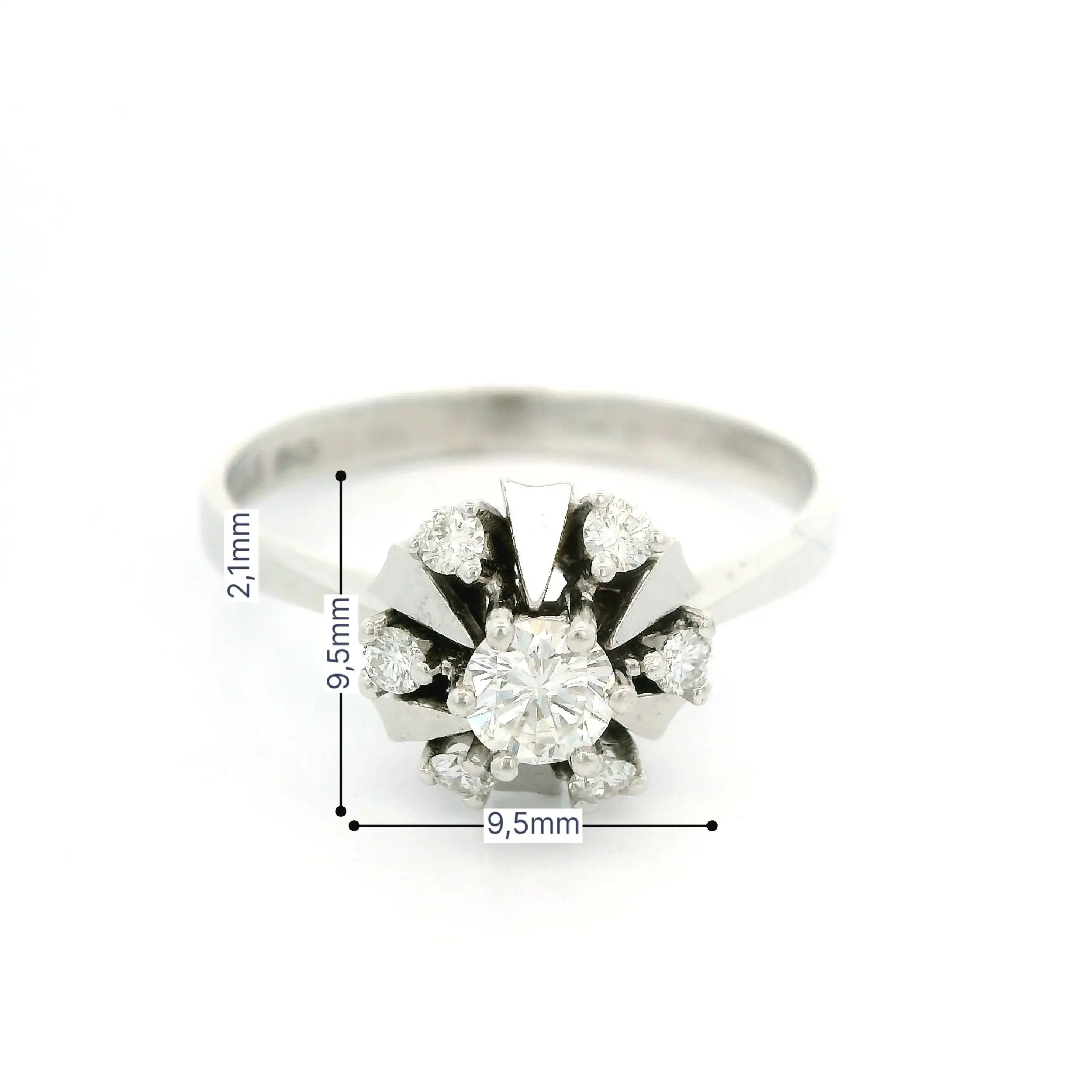 Ring Weißgold mit Brillanten Ring Weißgold mit Brillanten