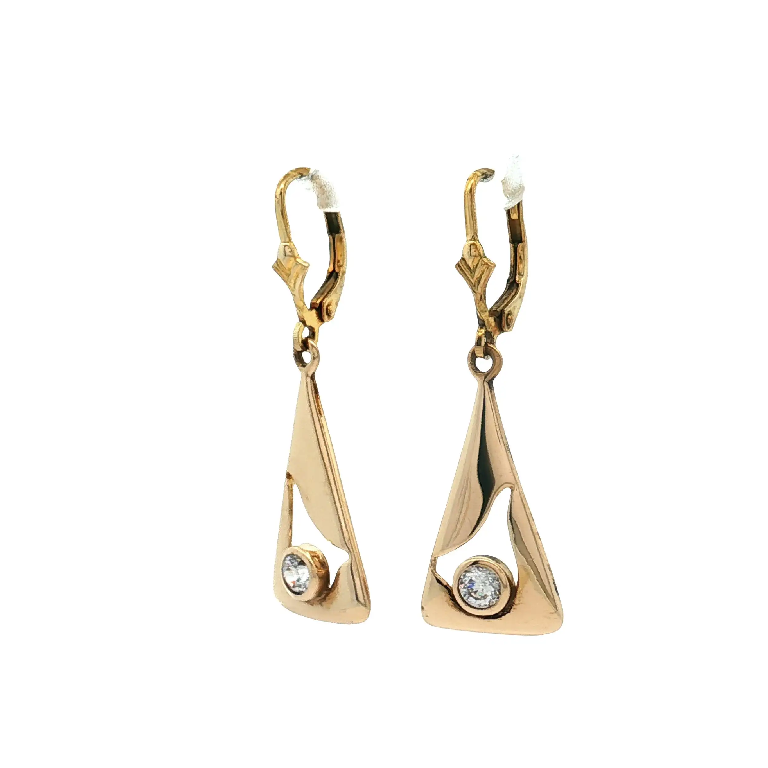 Ohrringe Gelbgold mit Zirkonia Ohrringe Gelbgold mit Zirkonia