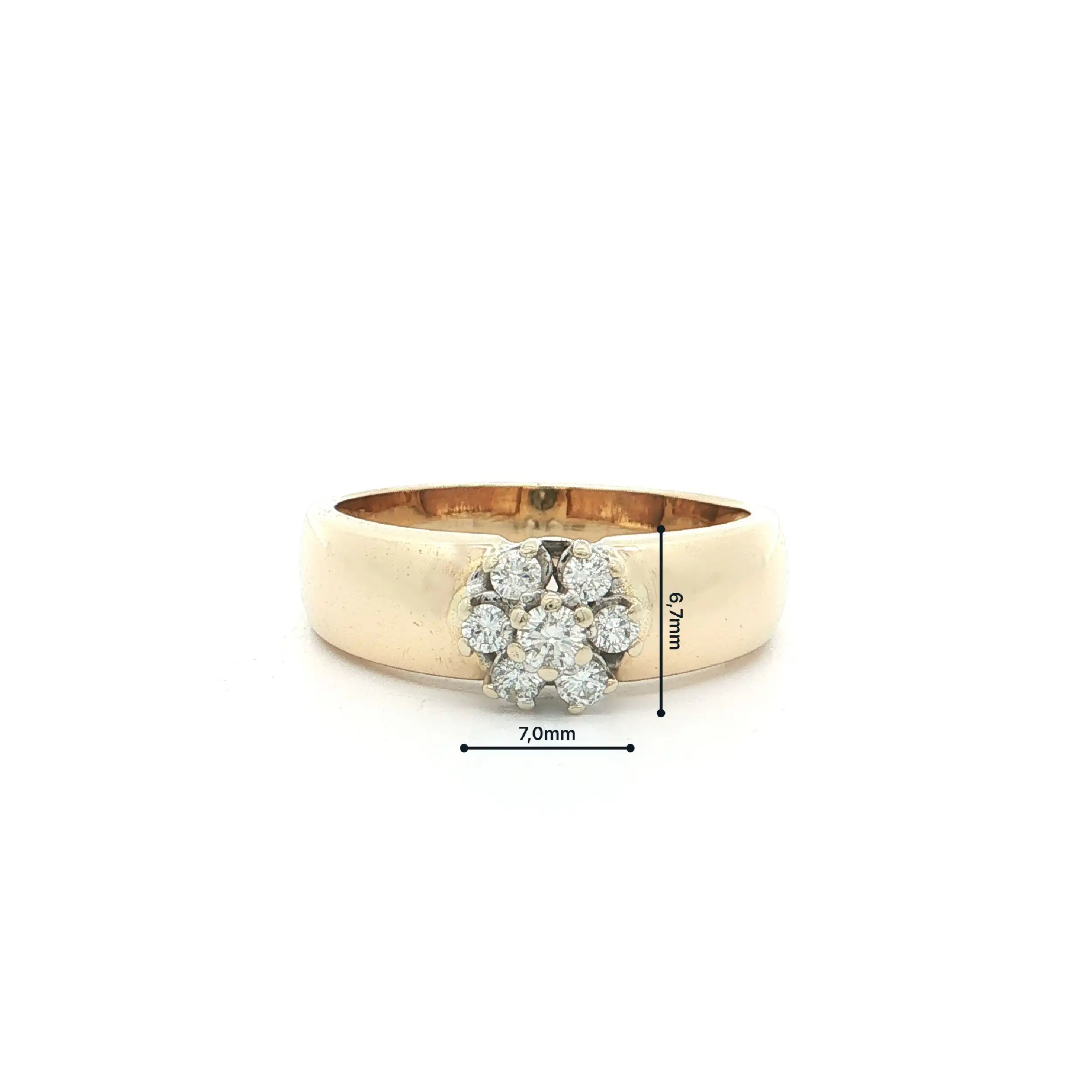 Ring Bicolor mit Brillanten Ring Bicolor mit Brillanten