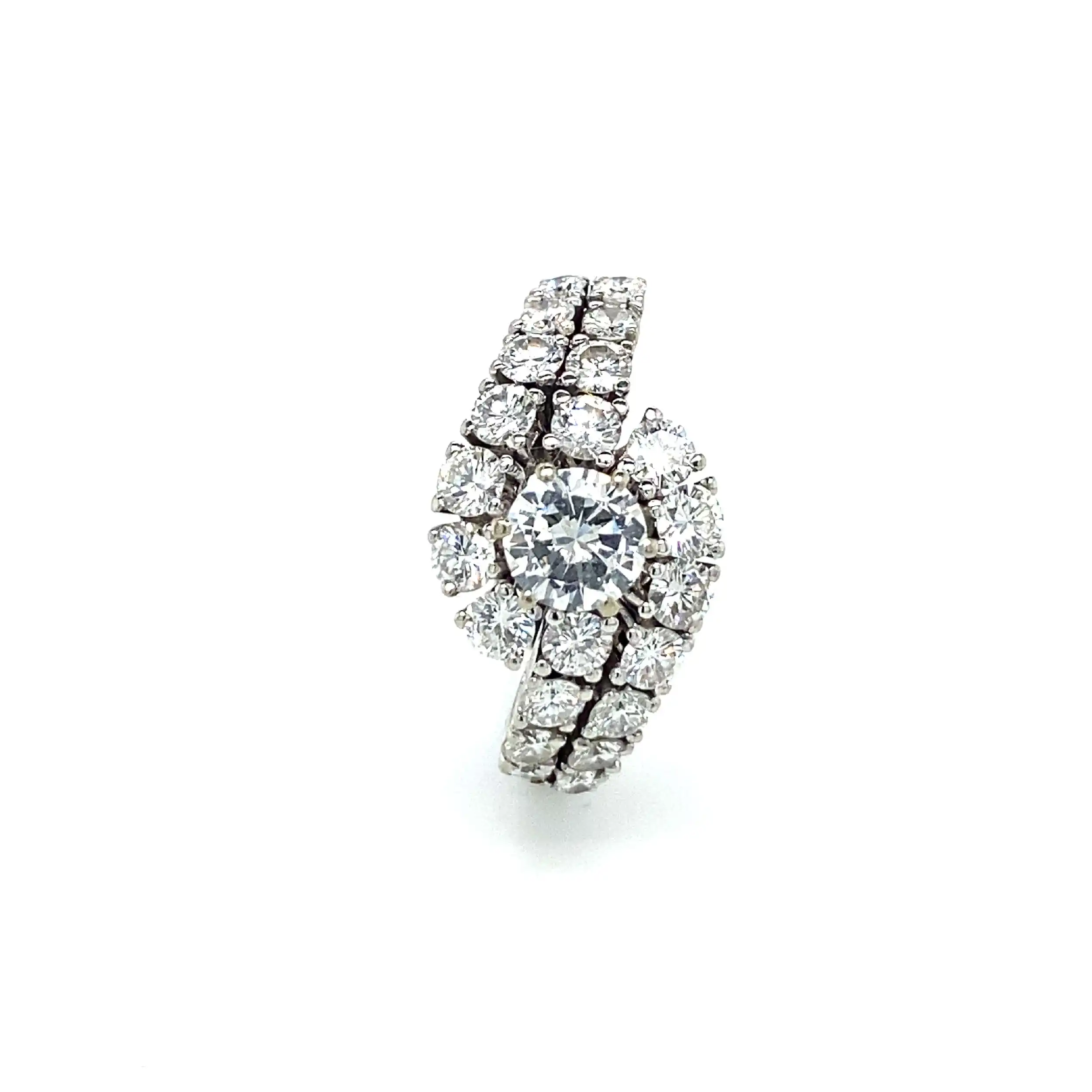 Ring Weißgold mit Brillanten Ring Weißgold mit Brillanten