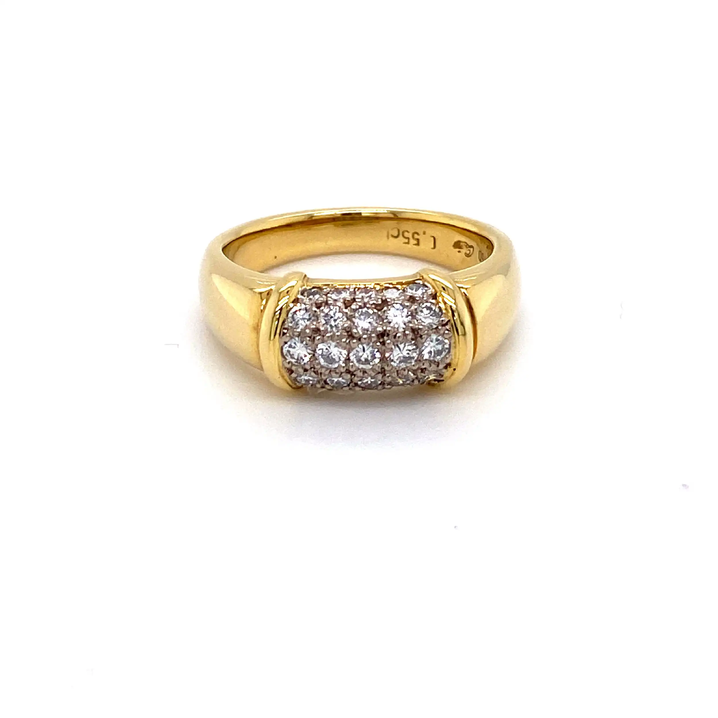 Ring mit Brillanten, graviert mit 0,55ct Ring mit Brillanten, graviert mit 0,55ct