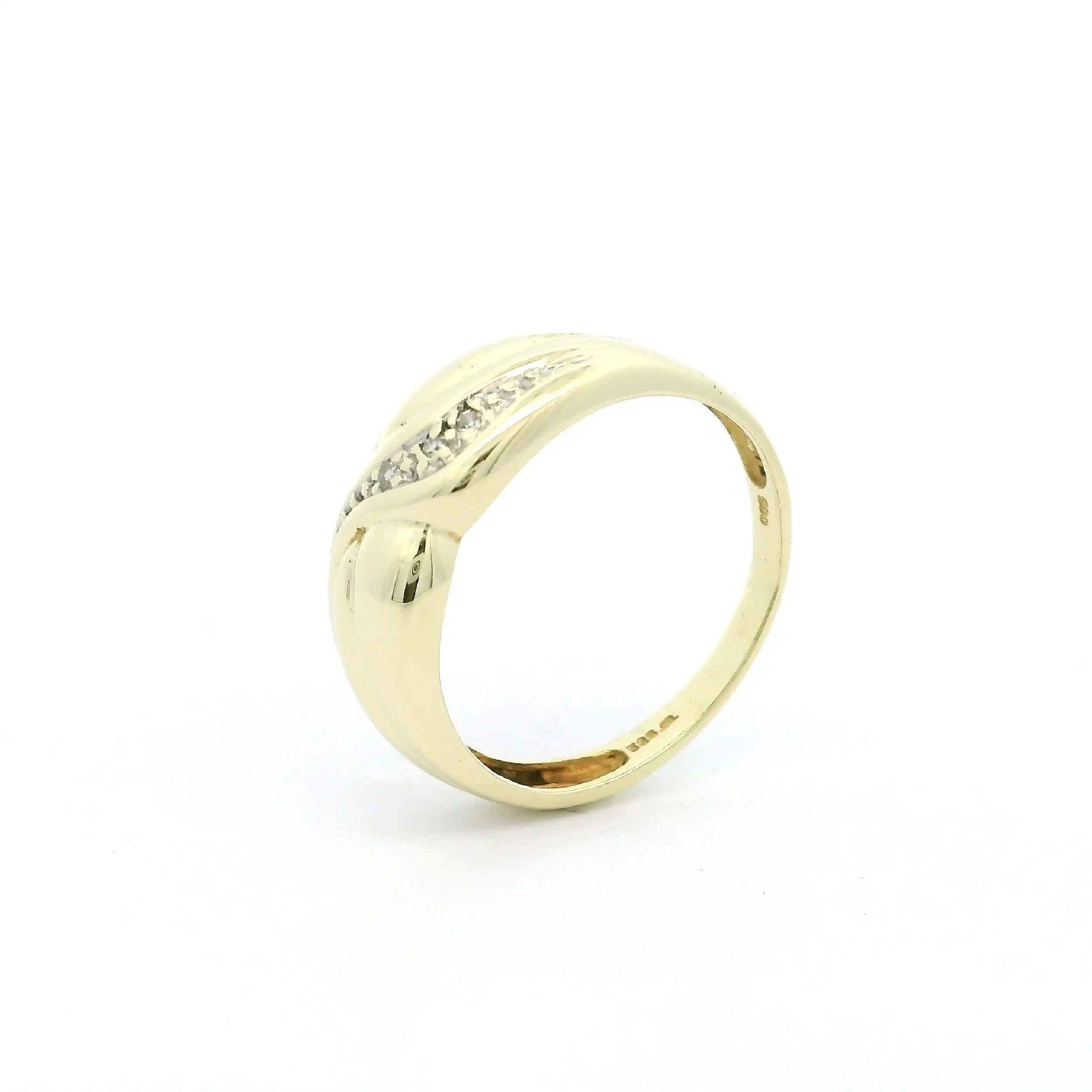 Ring Gelbgold mit Diamanten