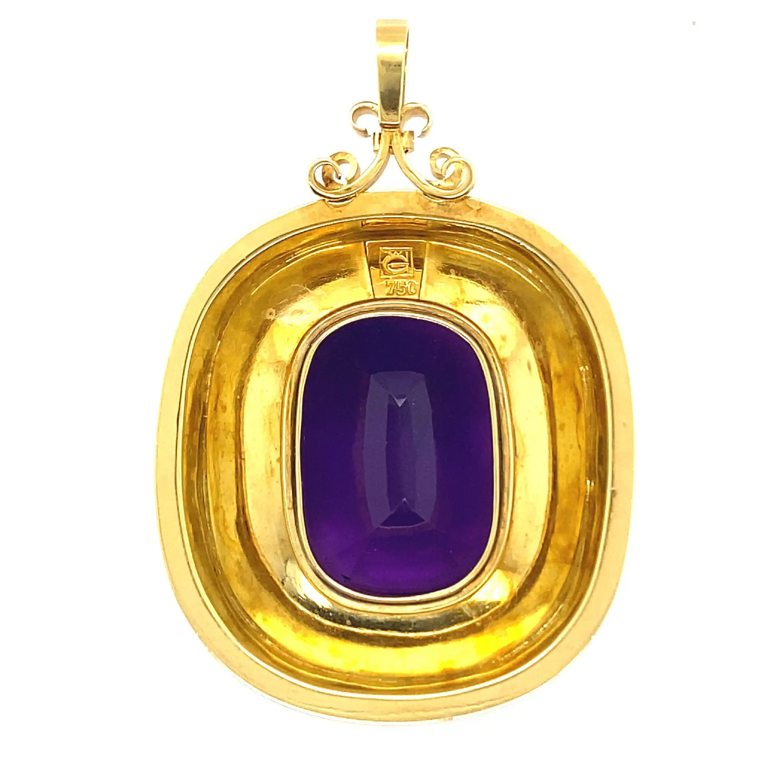 Anhänger Gelbgold mit Amethyst & Brillanten