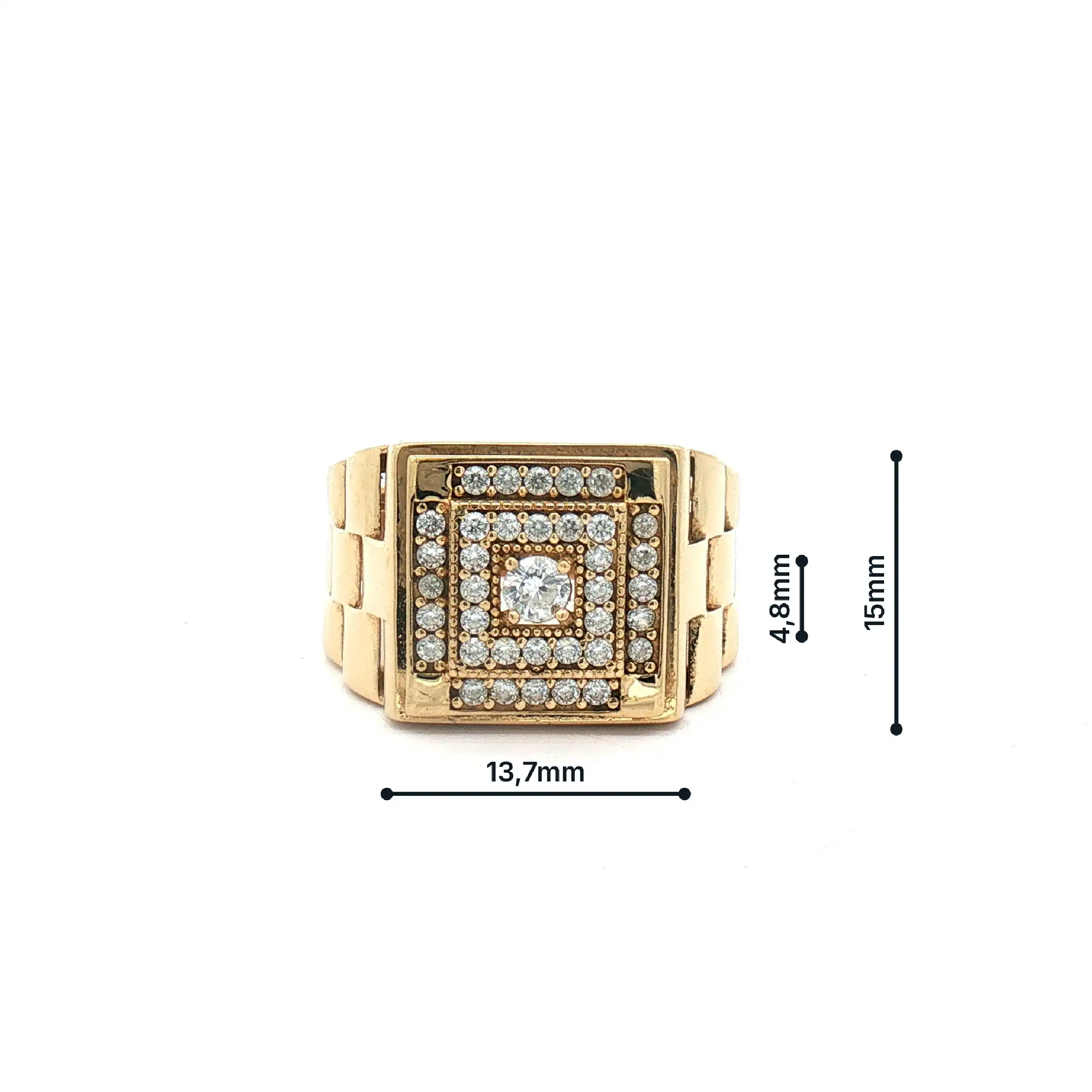 Ring Gelbgold mit Zirkonia