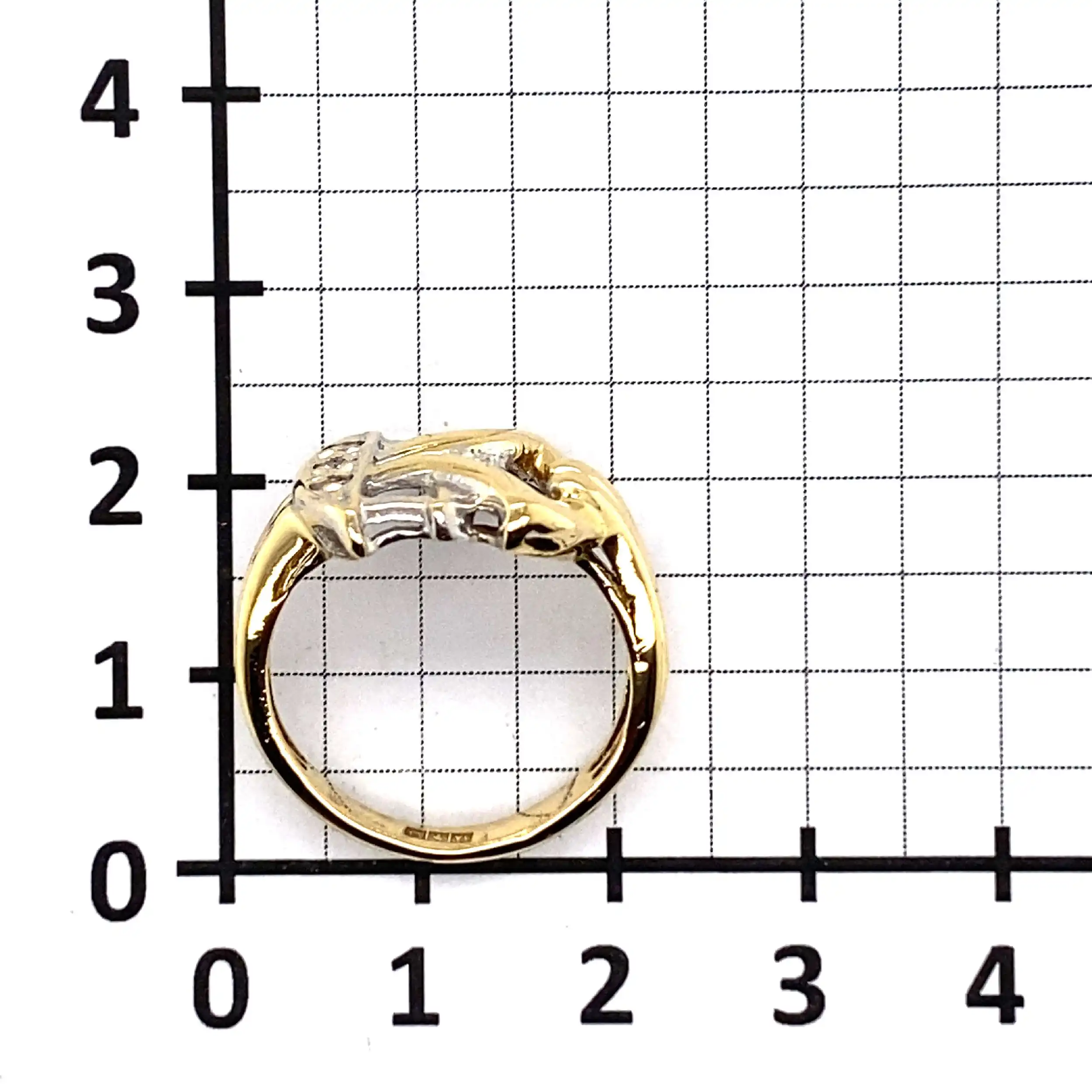 Ring Bicolor mit Zirkonia Ring Bicolor mit Zirkonia