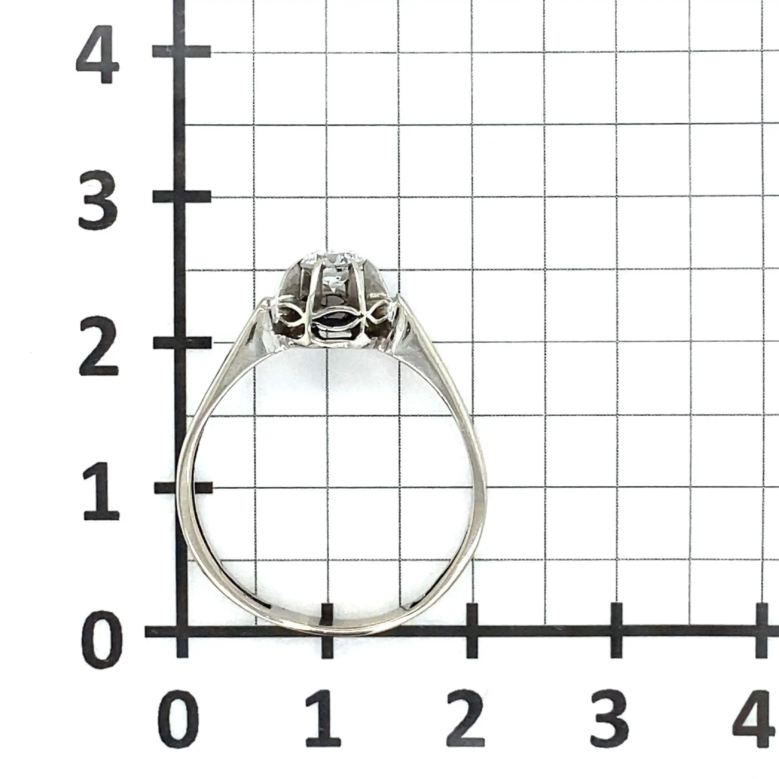 Ring Weißgold mit Brillant Ring Weißgold mit Brillant