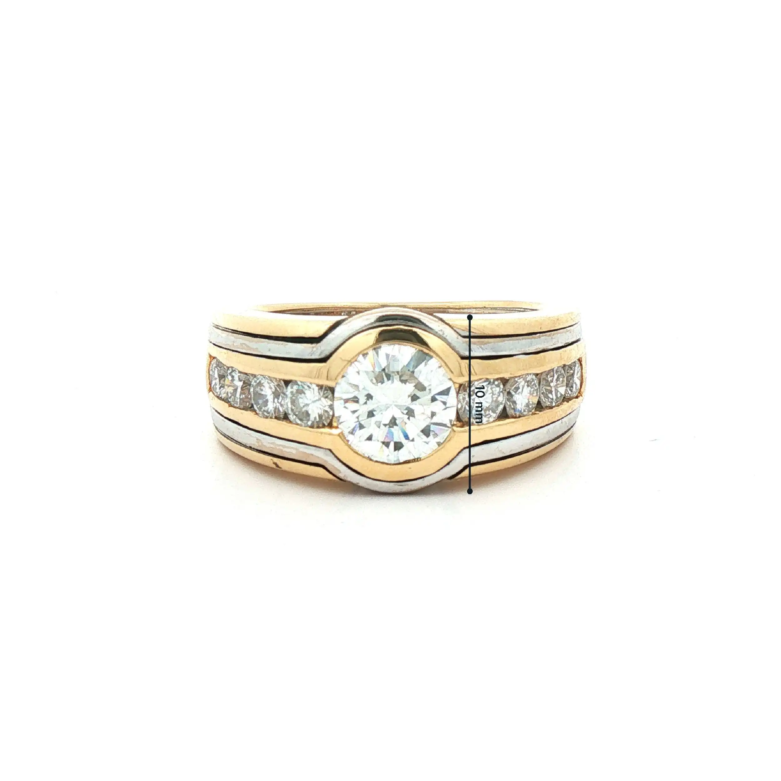 Ring Bicolor mit Brillanten