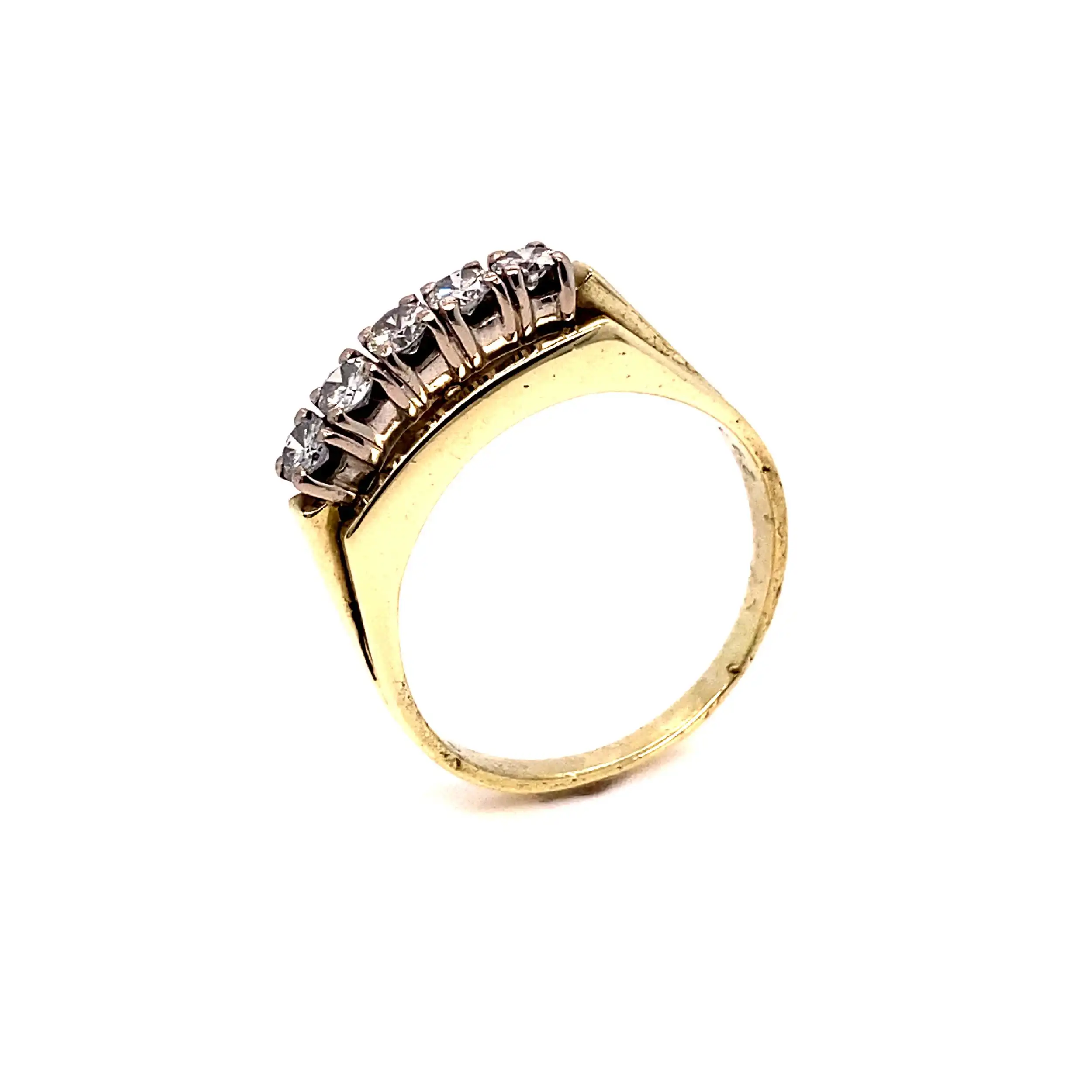 Halbmemoryring Bicolor mit Brillanten Halbmemoryring Bicolor mit Brillanten